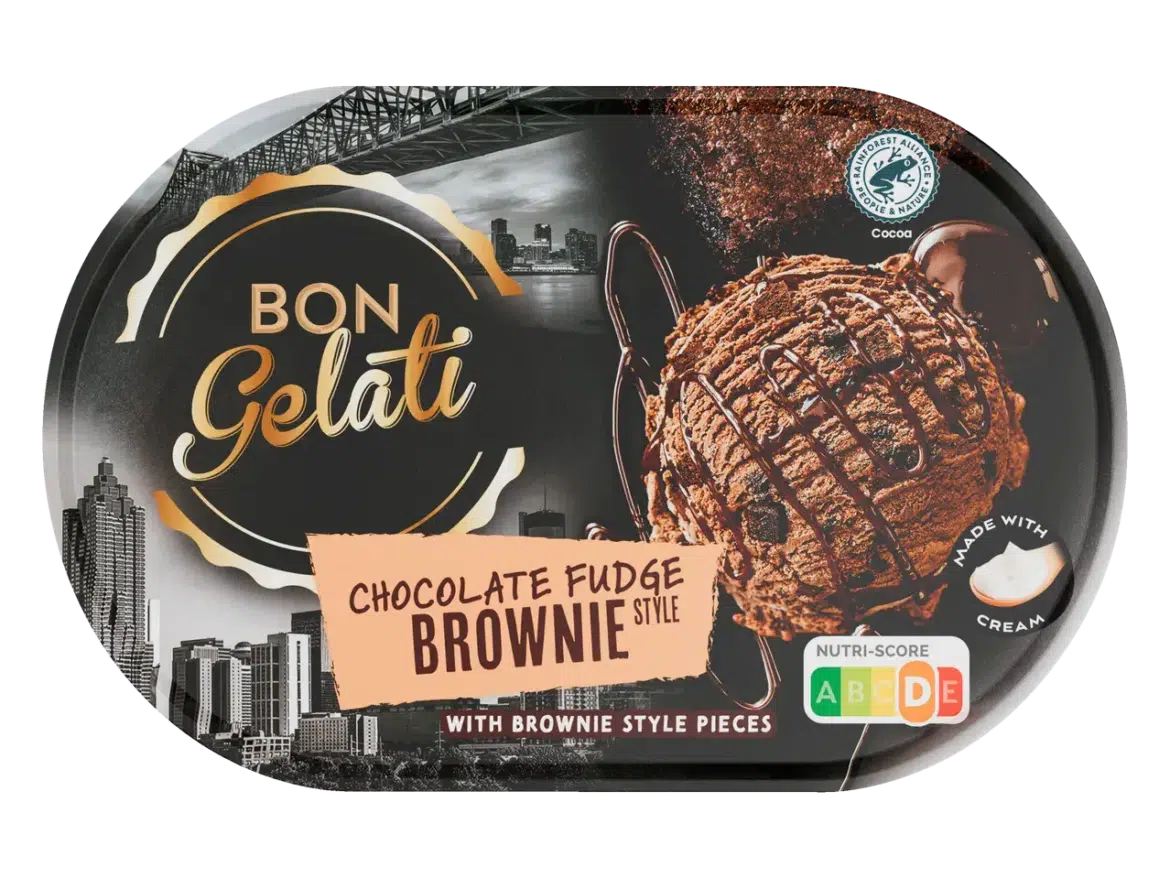 Bon Gelati Amerikai stilusú jégkrém brownie ízű, gyorsfagyasztott