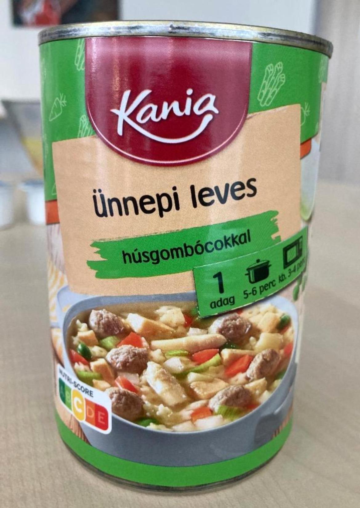 Kania Ünnepi leves húsgombócokkal