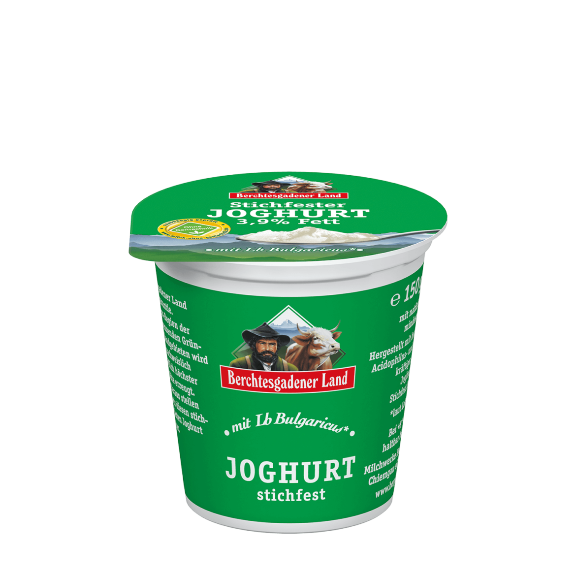 Bergbauern natur joghurt      3,9% 150g