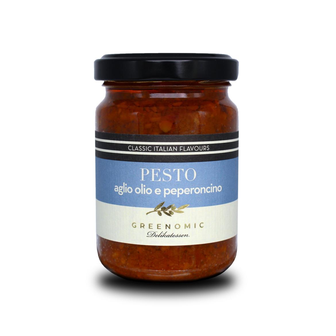 Greenomic Pesto fokhagymával és chilivel 135g