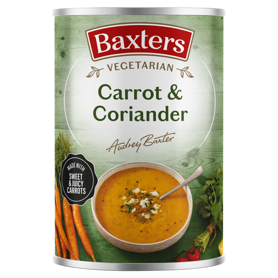 Baxters vegetáriánus répás-korianderes leves 400g