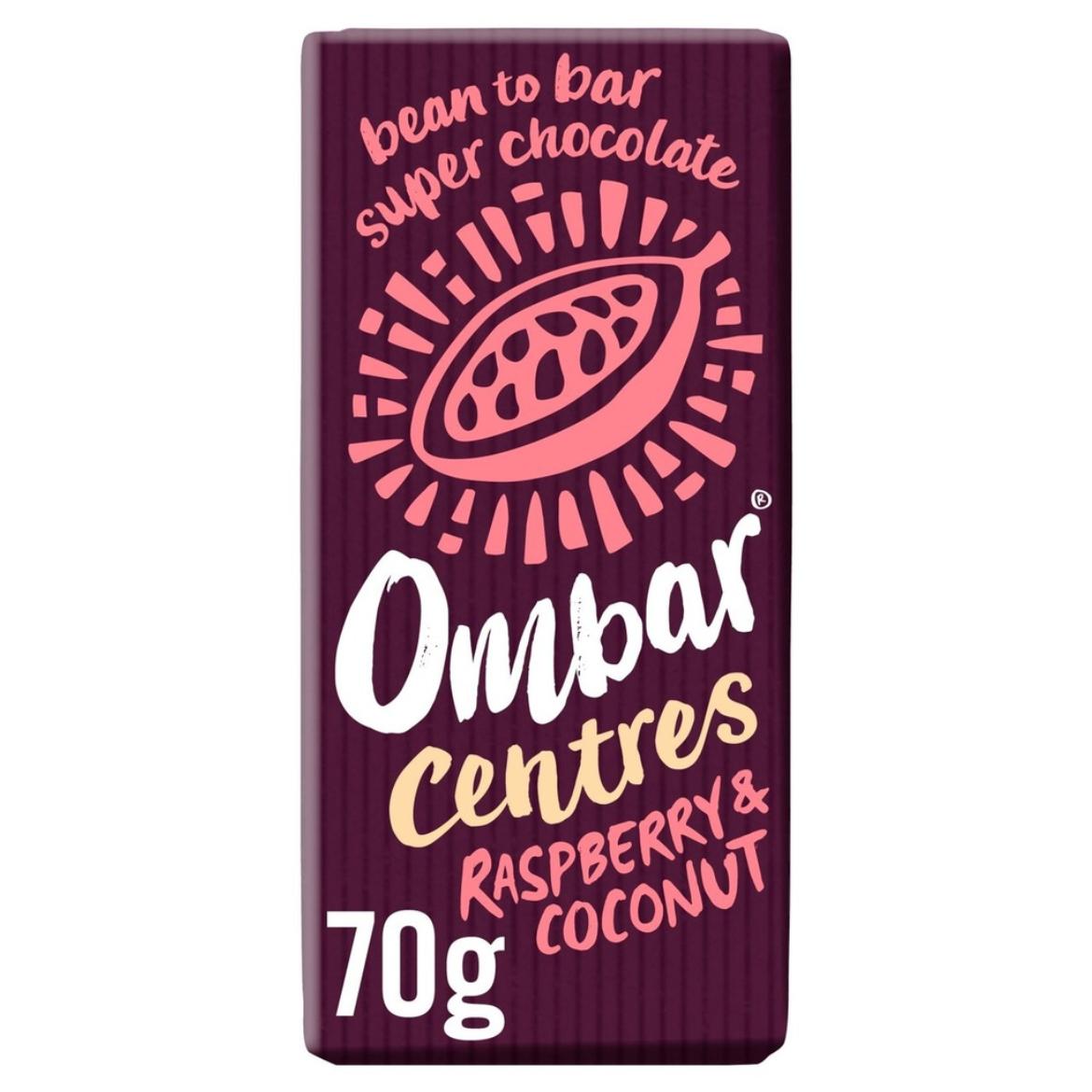 Ombar Málnás - Kókuszos étcsokoládé 70g
