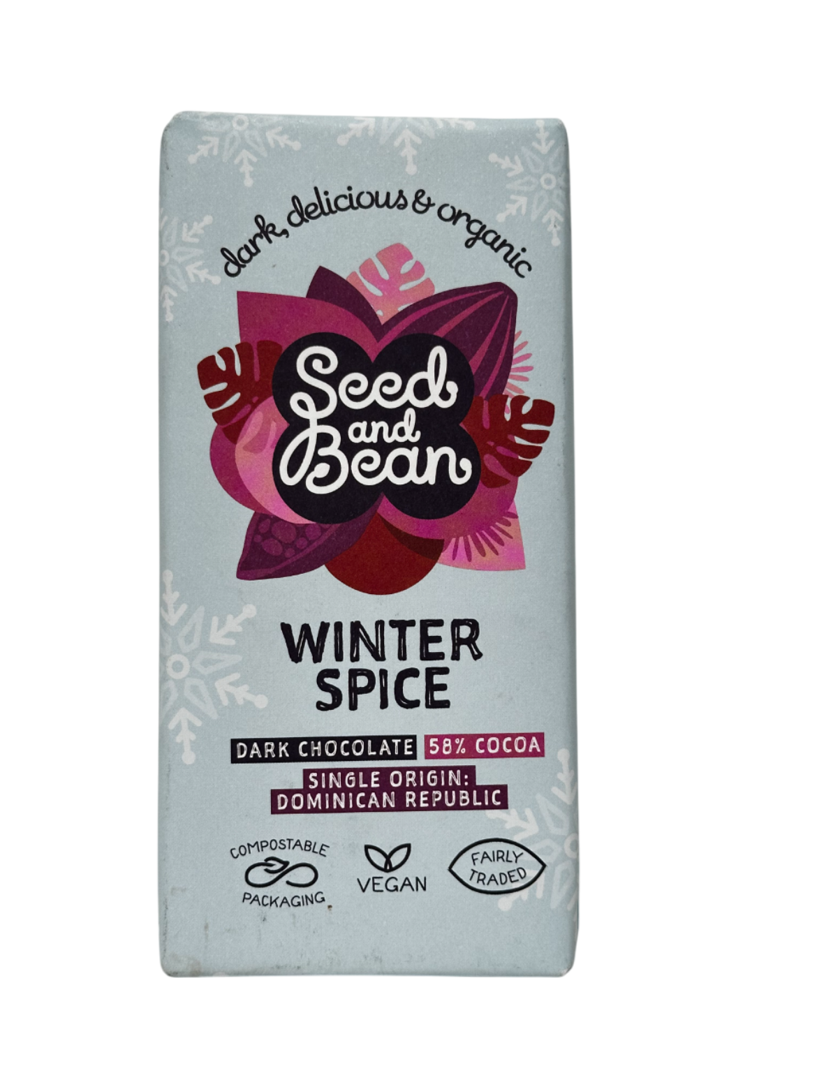 Seed&Bean téli fűszerezésű étcsokoládé 75g