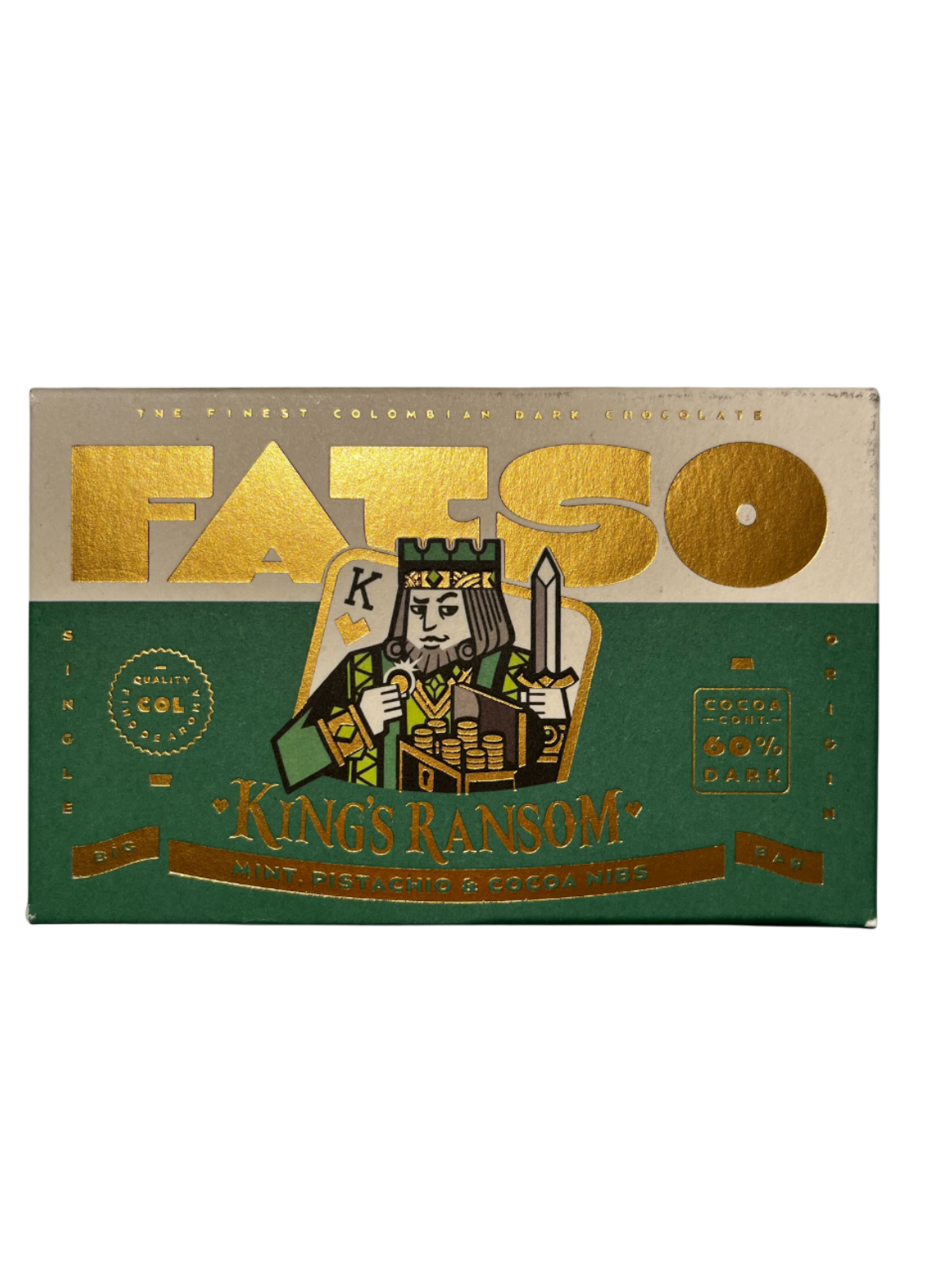 Fatso 60%-os étcsoki (menta- piszt.- kakaóbab)150g