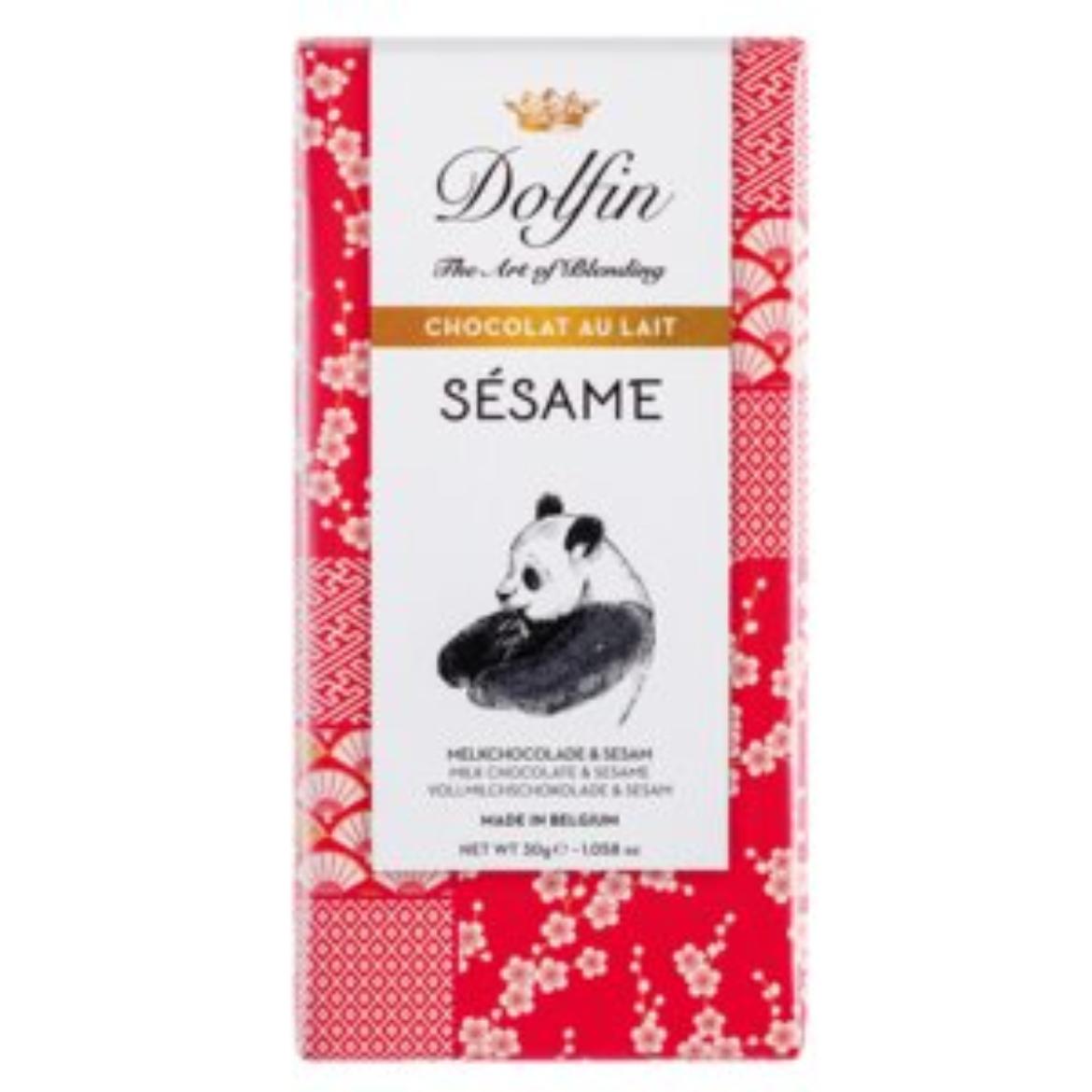 Dolfin Tejcsokoládé pirított szezámmaggal 30g