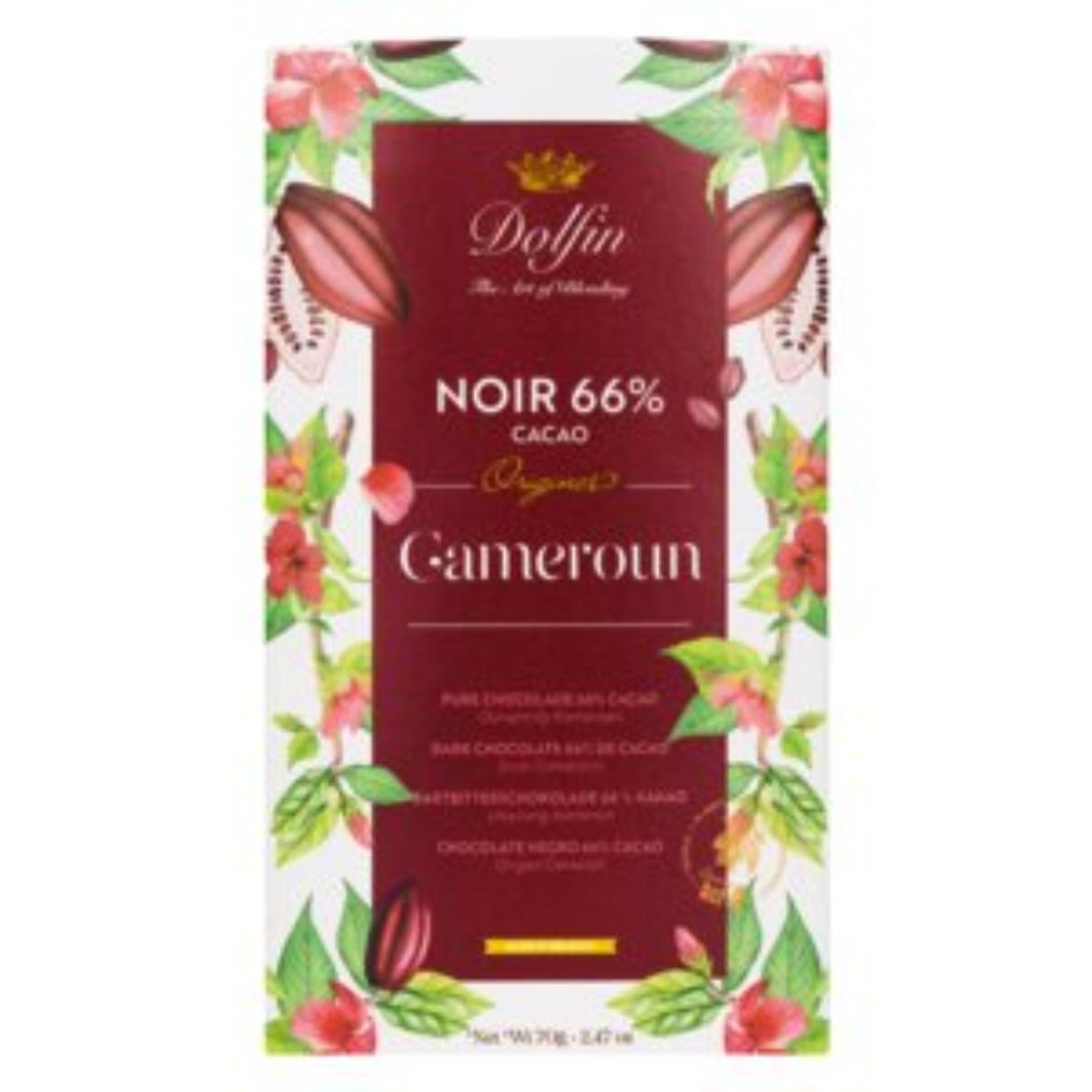 Dolfin 66% os étcsokoládé Cameroun 70g