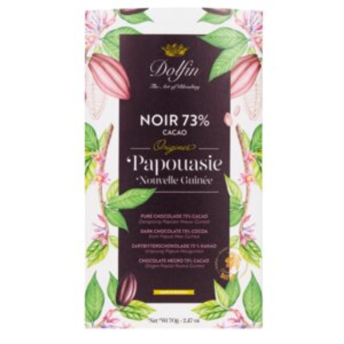 Dolfin 73%-os étcsokoládé Pápua Új-Guinea 70g