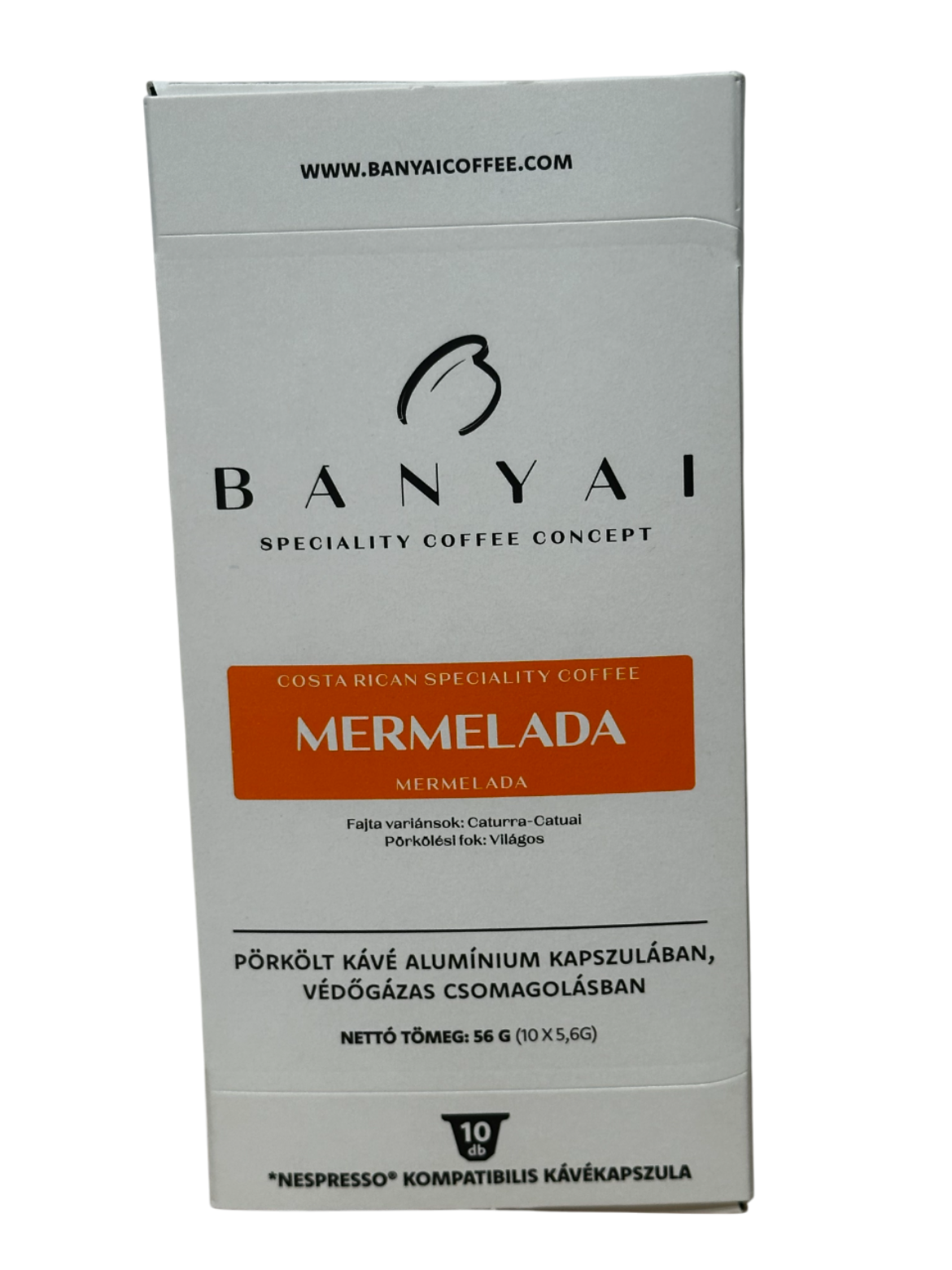 Bányai Kapszulás kávé Mermalada 10x5,6g