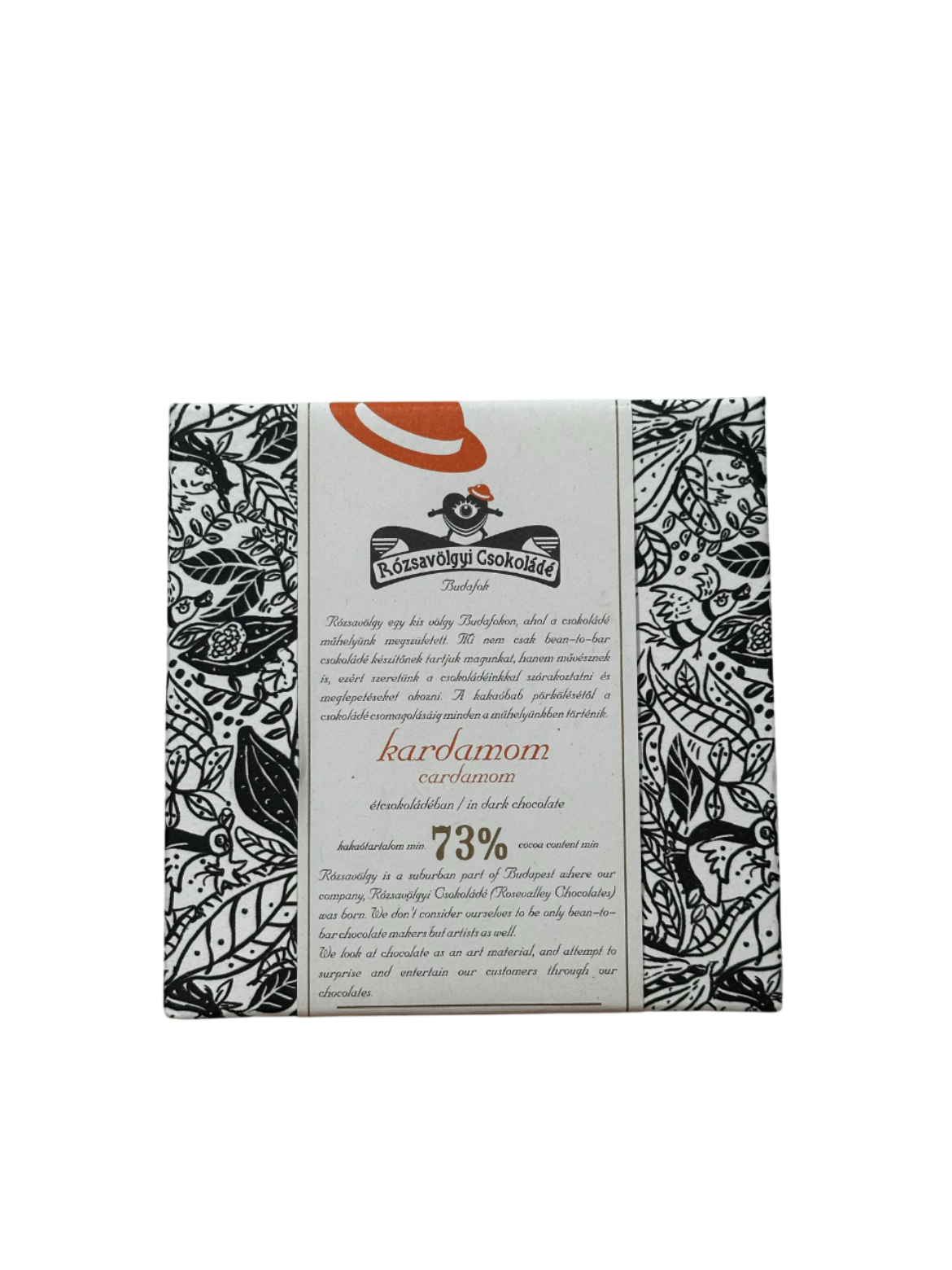 Rózsavölgyi 73%-os kardamomos étcsokoládé 70g