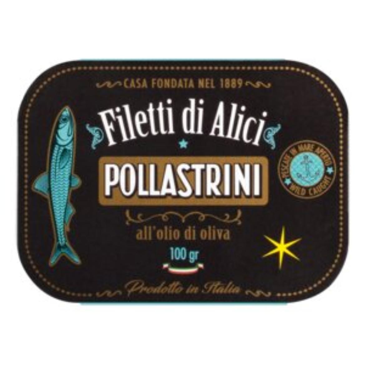 Pollastrini Szardellafilé olívaolajban 100g