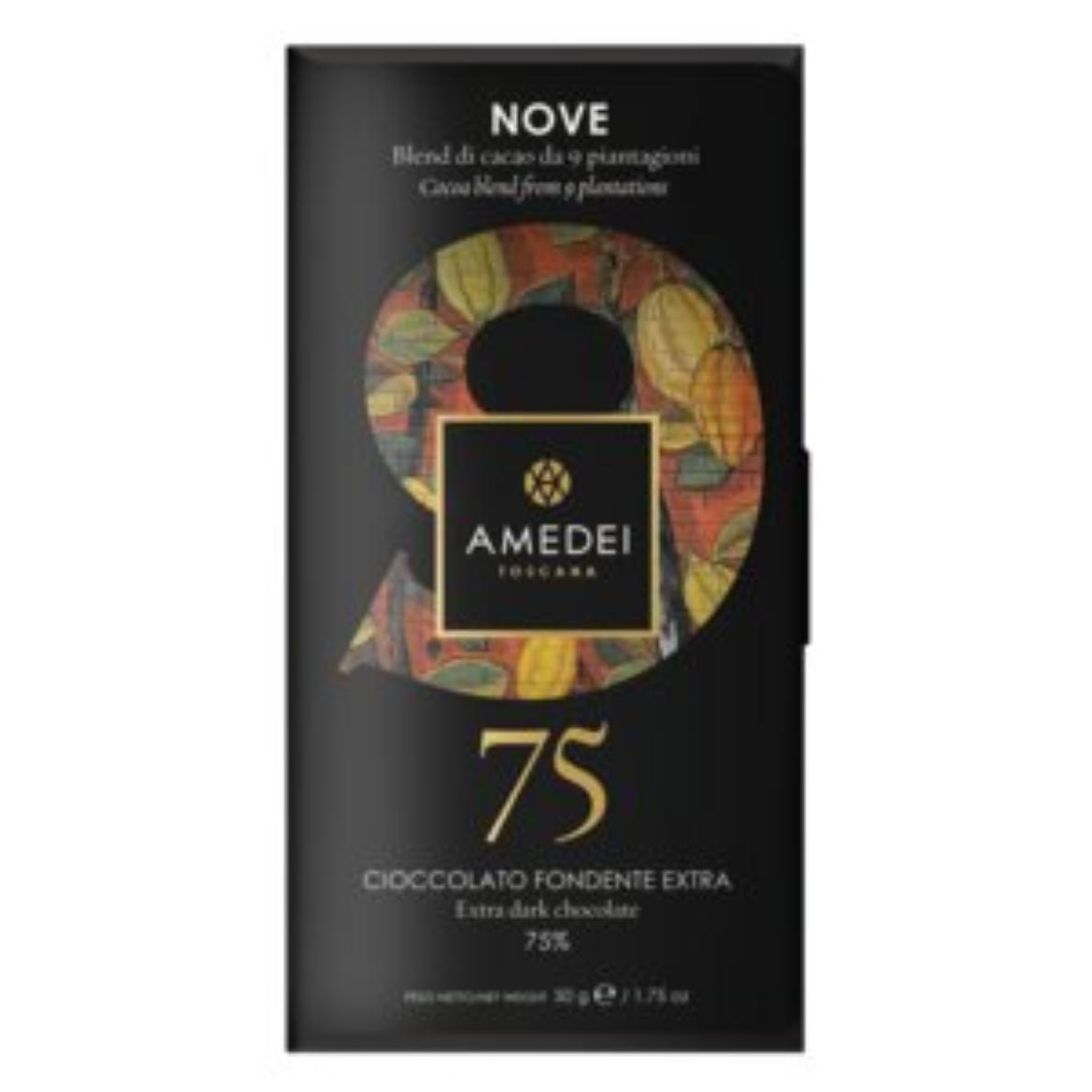 Amedei étcsokoládé 9 ültetvényről, 75% 50g