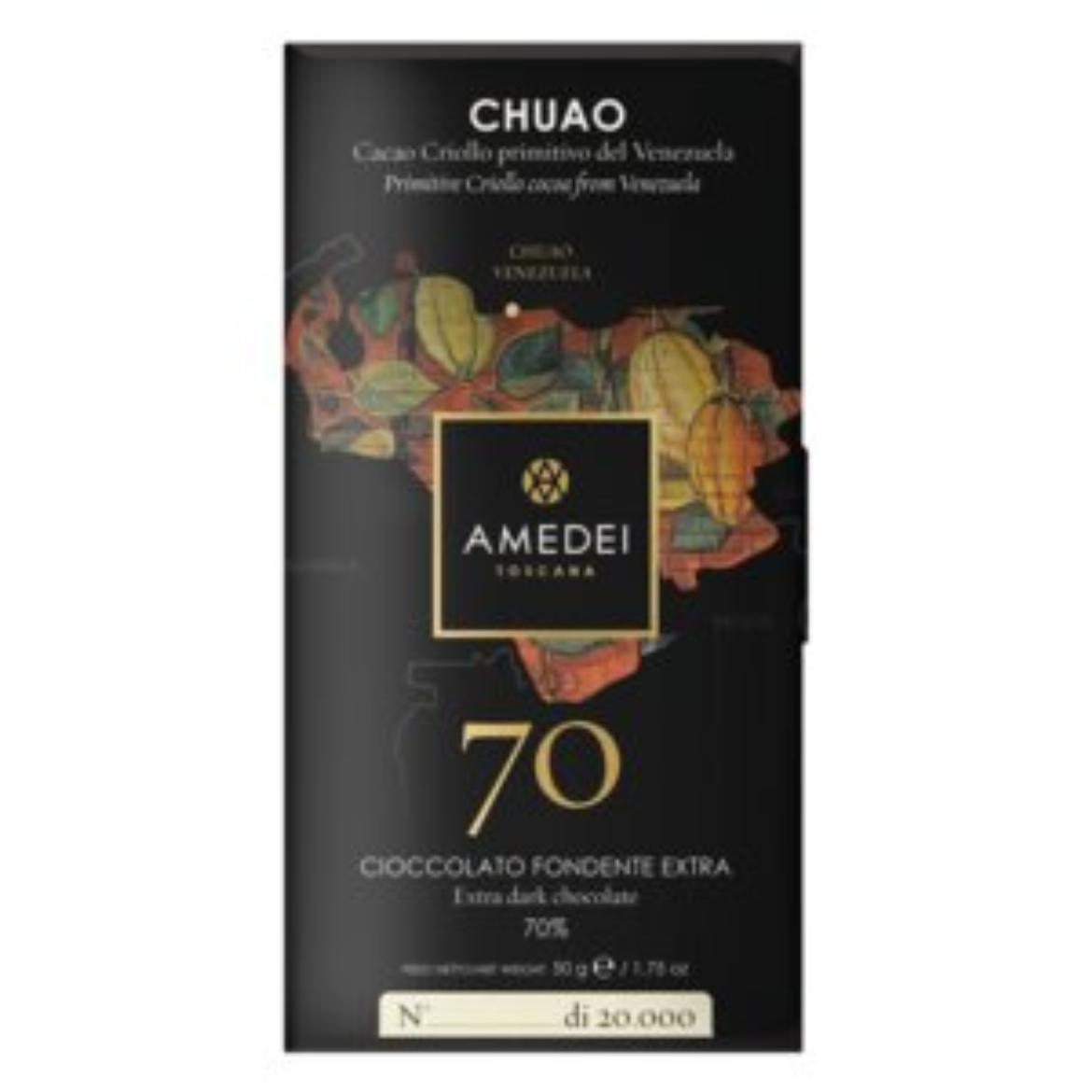 Amedei I Neri Chuao 70%-os étcsokoládé 50g