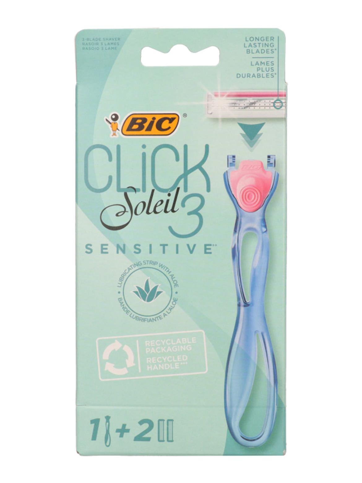 BIC Soleil Click3 Sensitive 3 pengés borotva készülék + 2 db borotvabetét