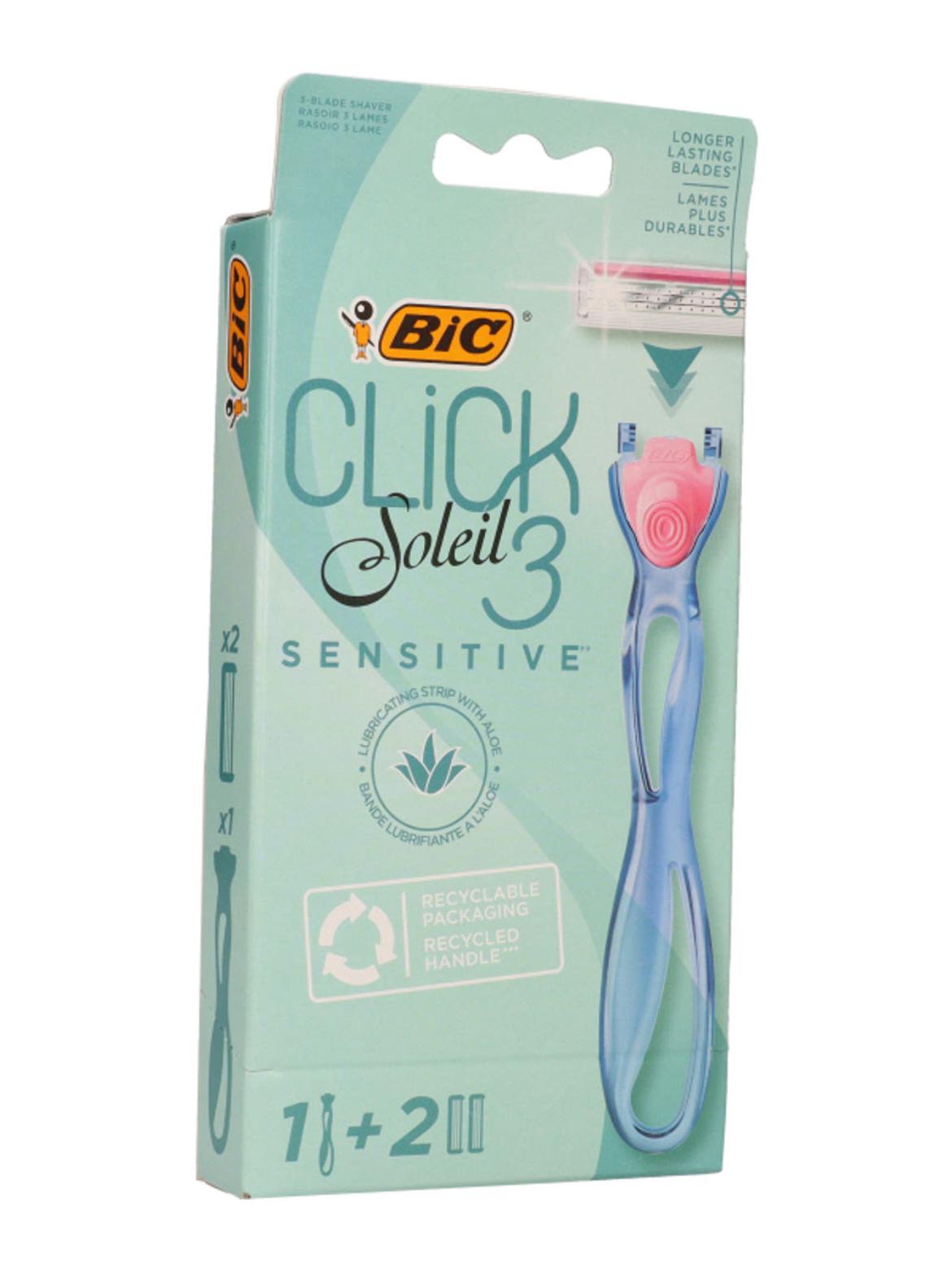 BIC Soleil Click3 Sensitive 3 pengés borotva készülék + 2 db borotvabetét
