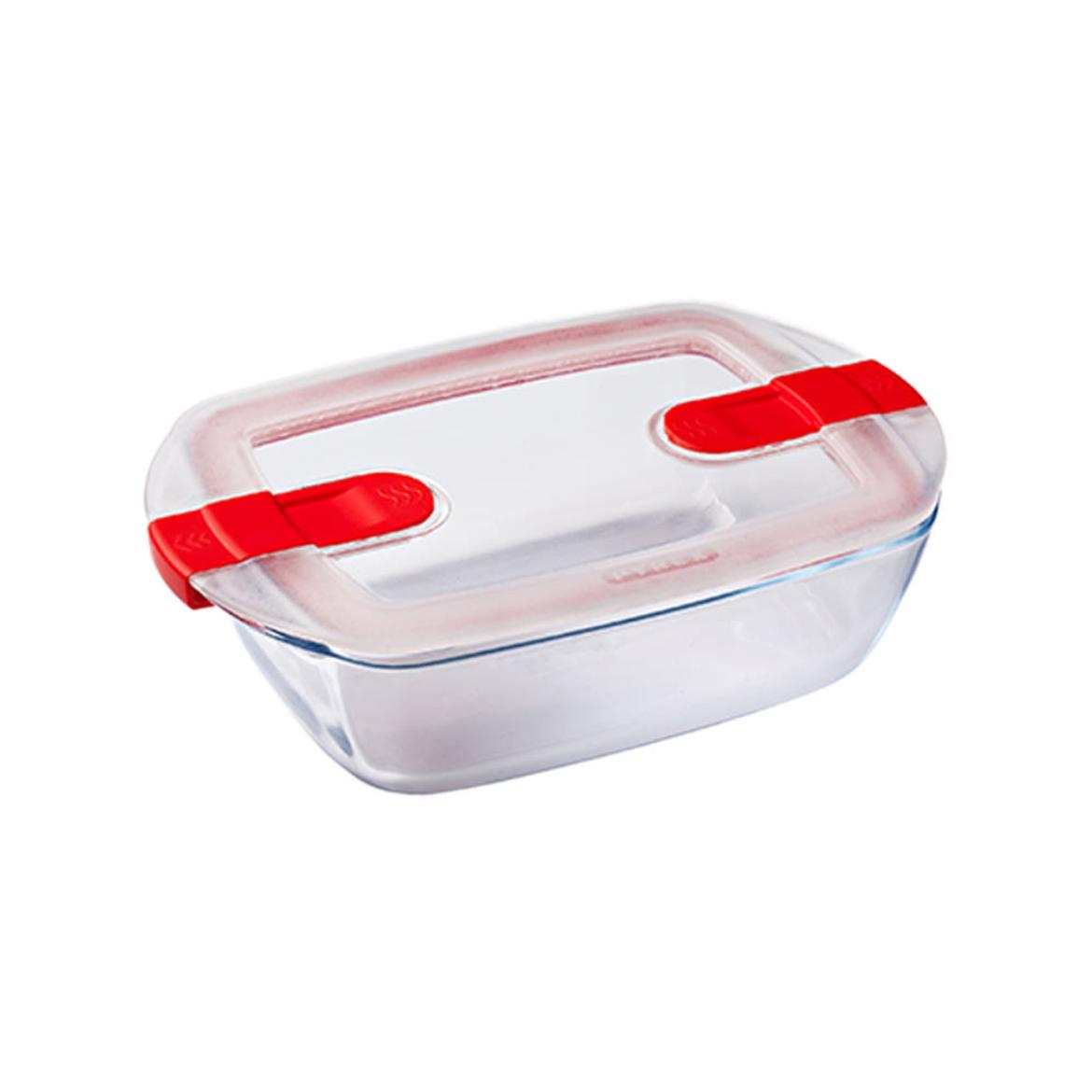 Pyrex Cook & Heat üveg sütőtál műanyag fedővel 1,1 l - 1 db