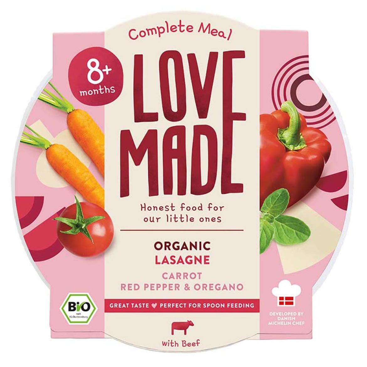 LoveMade Bio Lasagne oregánóval 8 hónapos kortól