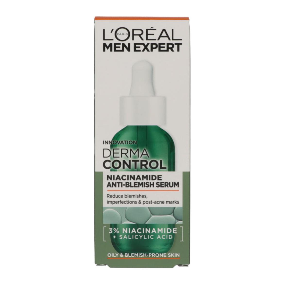 L'Oréal Men Expert Derma Control szérum niacinamiddal