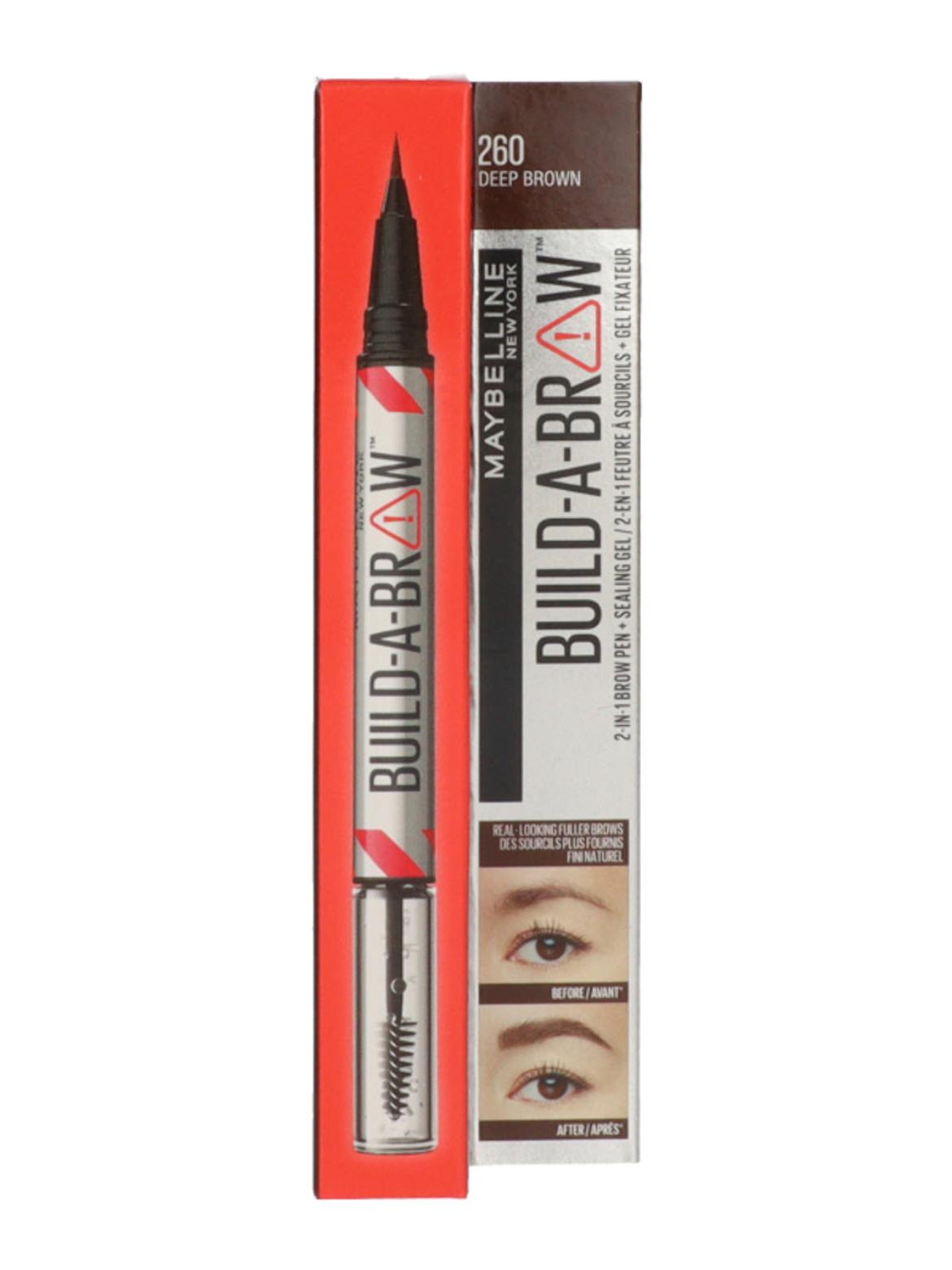 Maybelline Build A Brow 2in1 szemöldökgél /260 Dark Brown