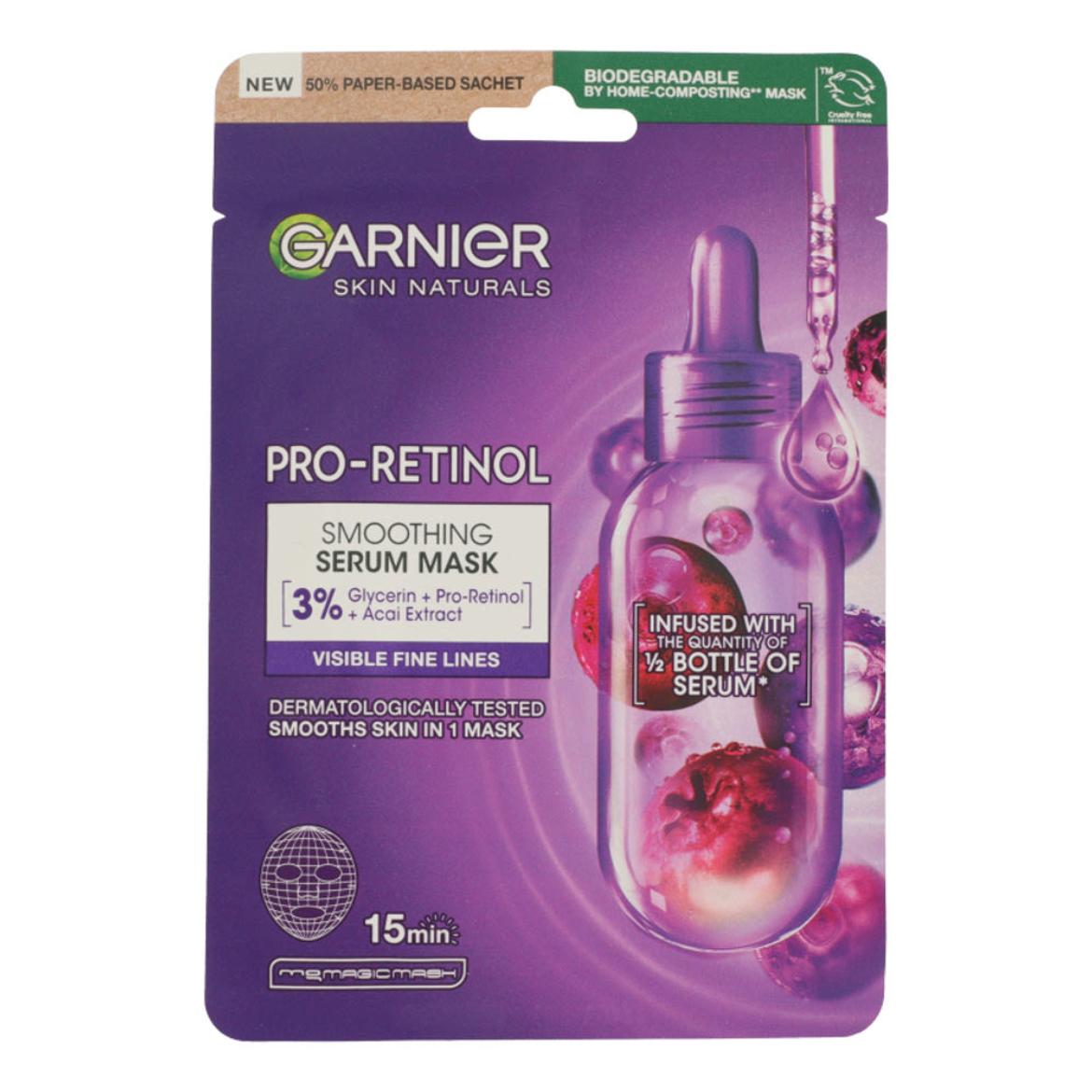 Garnier Nature Skin Pro-Retinol textil maszk