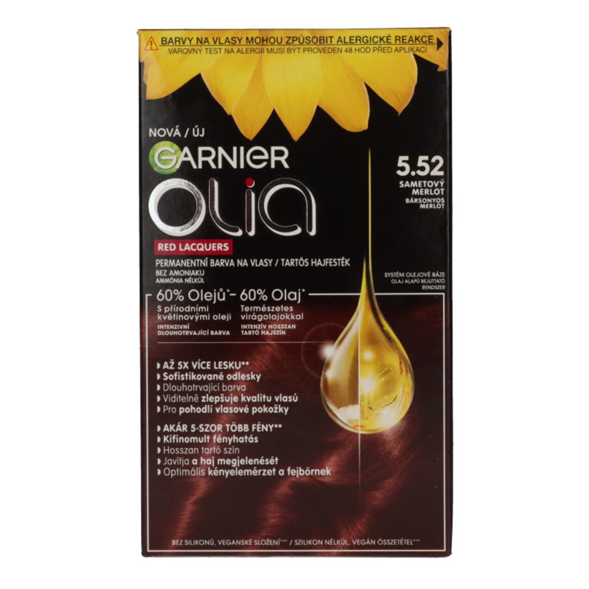 Garnier Olia tartós hajfesték /5.52 Glassy Merlot