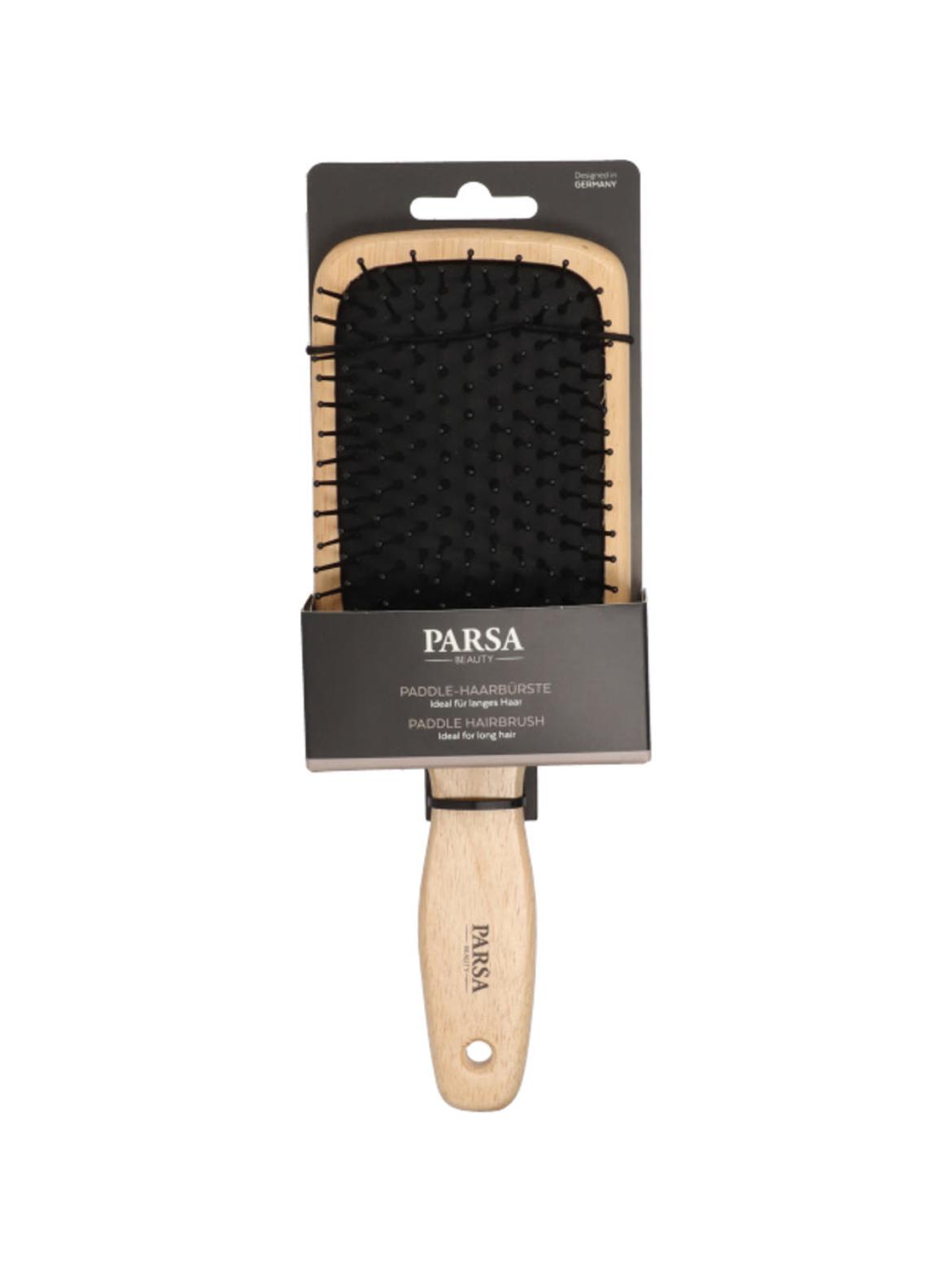 Parsa Beauty Paddle natúr kaucsukfa hajkefe
