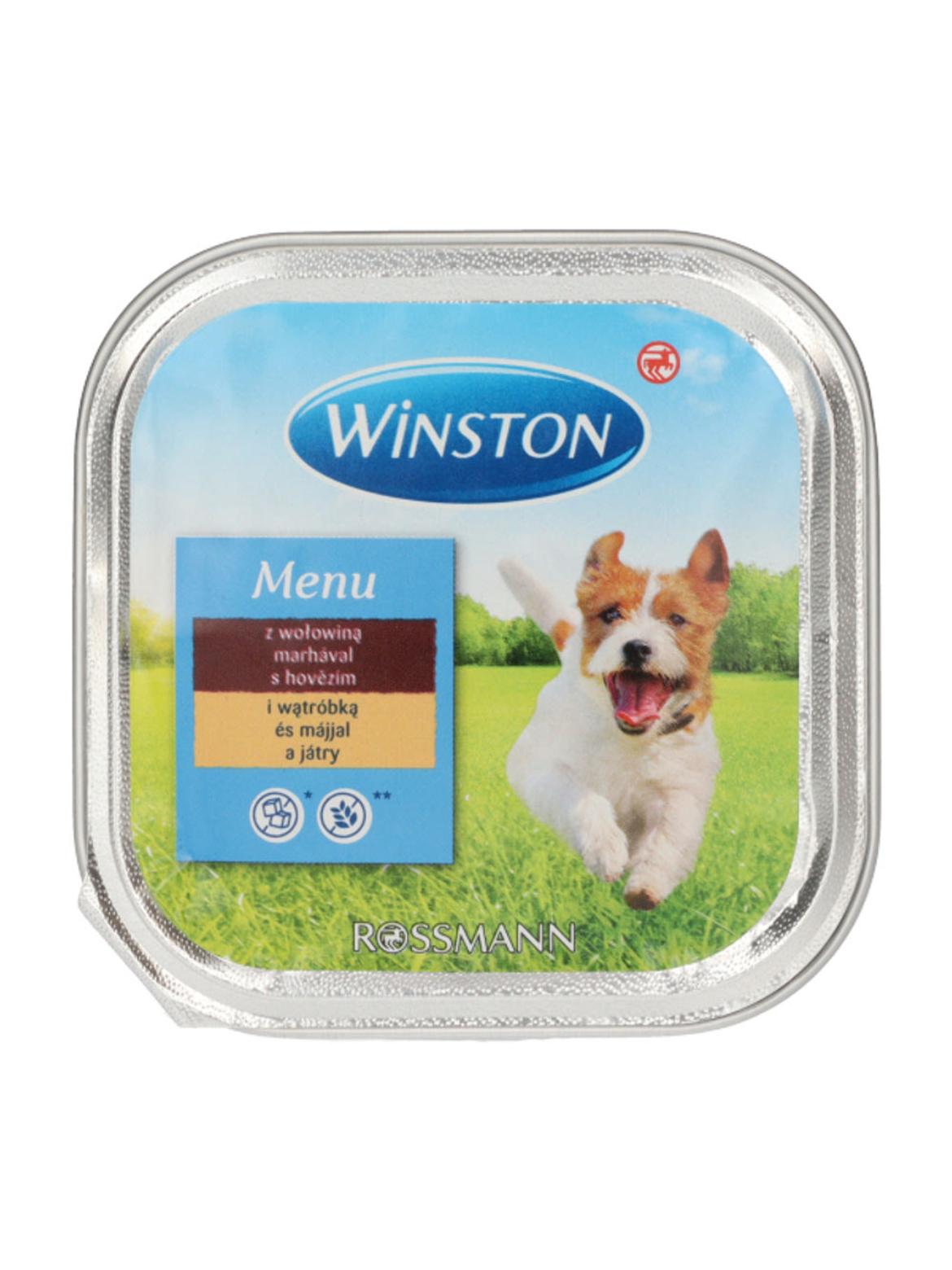 Winston Fenséges Menü alutasak kutyáknak, marhahús és máj