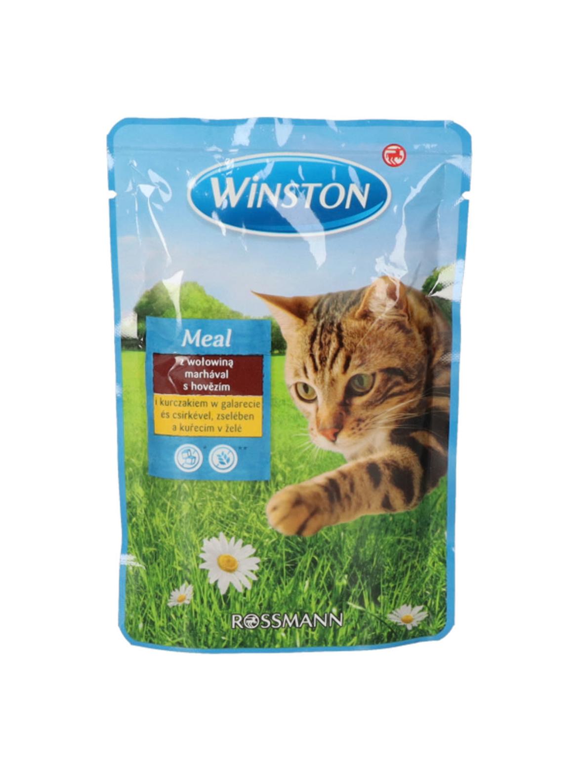 Winston marha,csirke zselében alutasak macskáknak