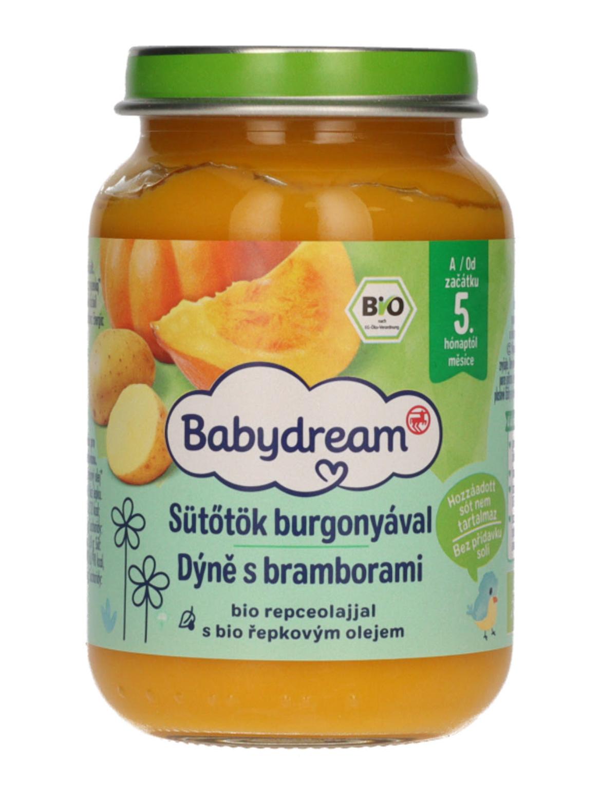 Babydream Bébiétel Sütőtök Püré Burgonya Ízesítéssel 5 Hónapos Kortól