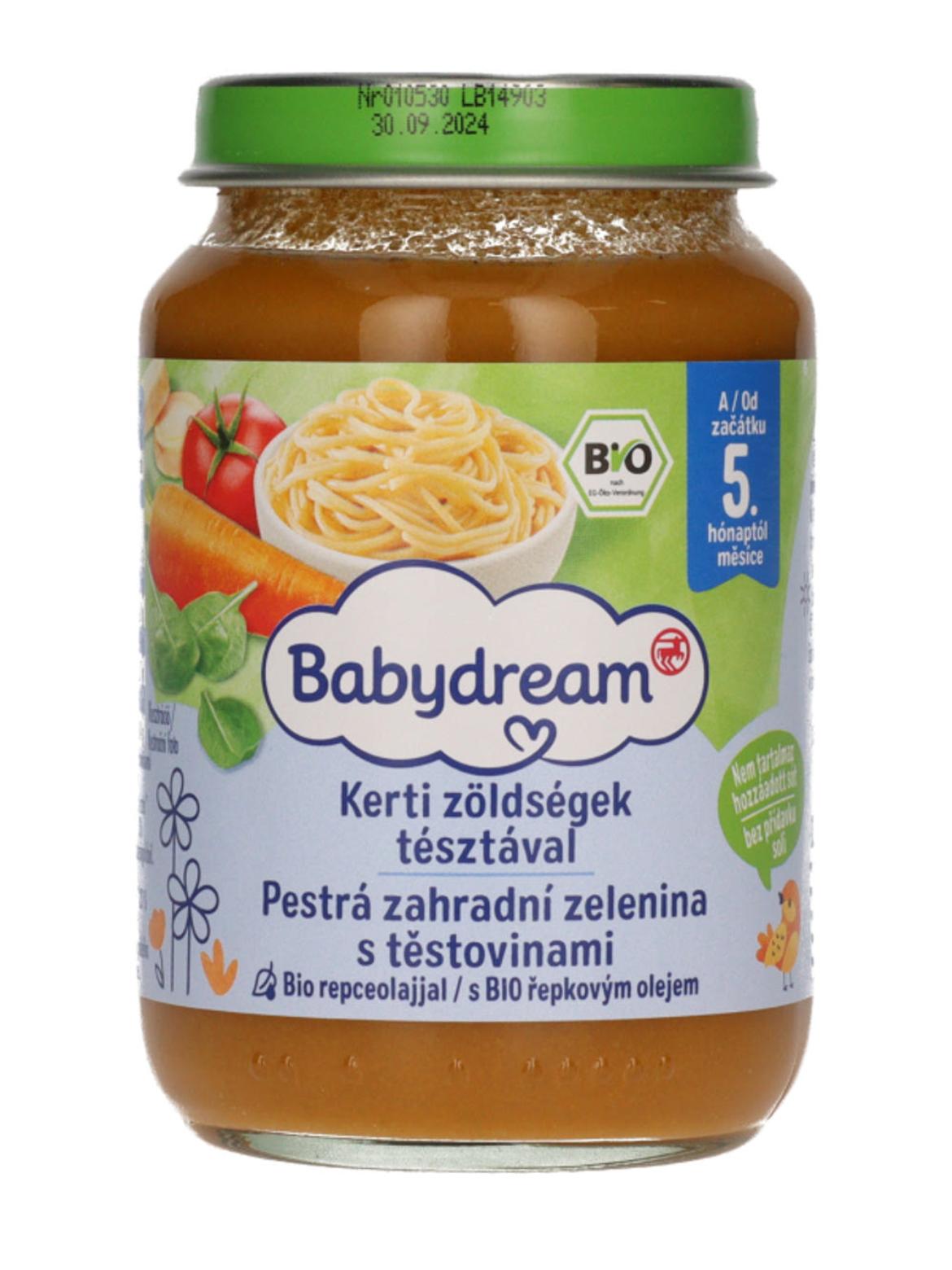 Babydream Bébiétel kerti zöldségek tésztával 4H/5 Hónapos Kortól