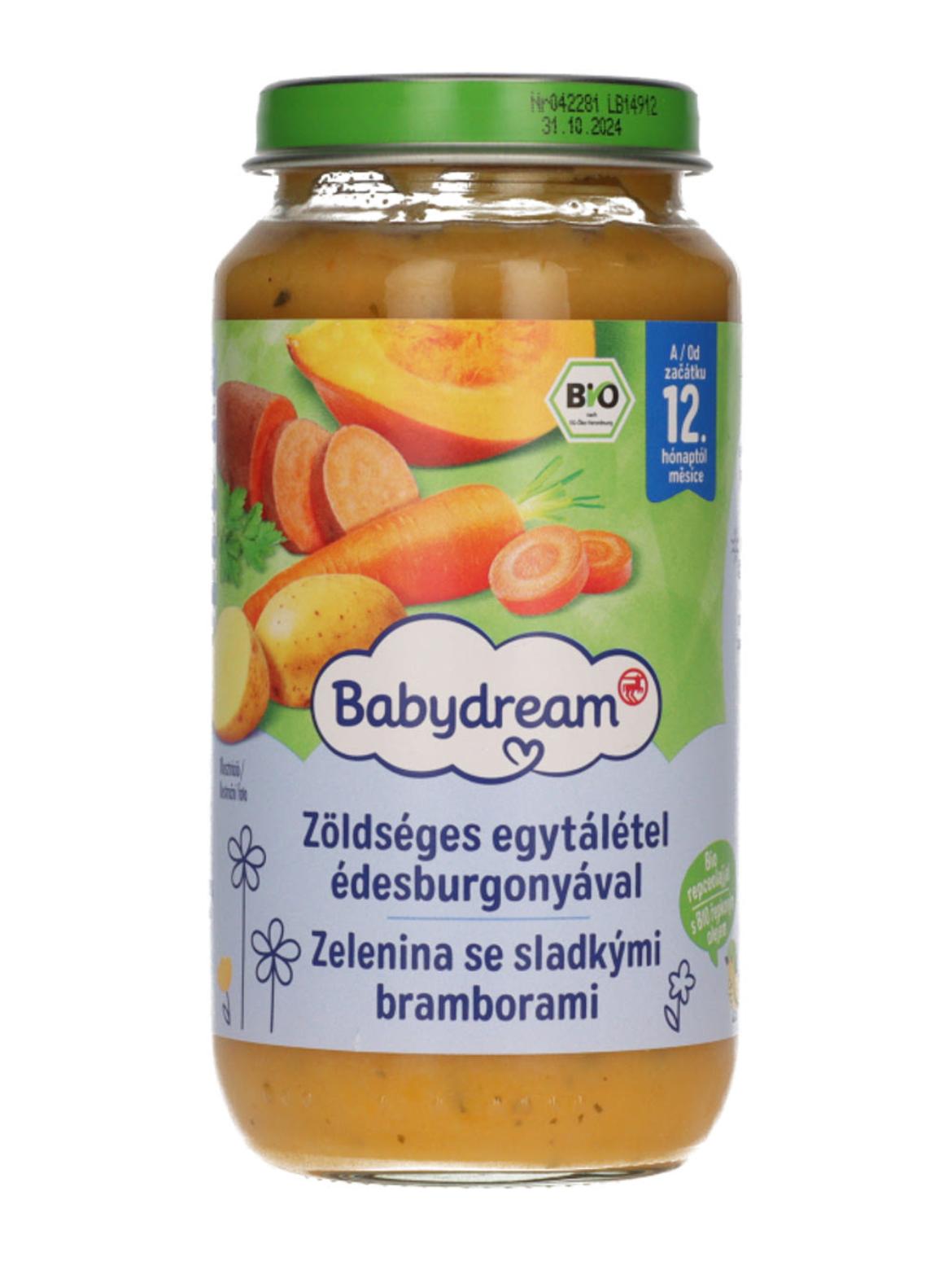 Babydream Bio  Bébiétel Zöldséges, Édesburgonyával 12 Hónapos Kortól