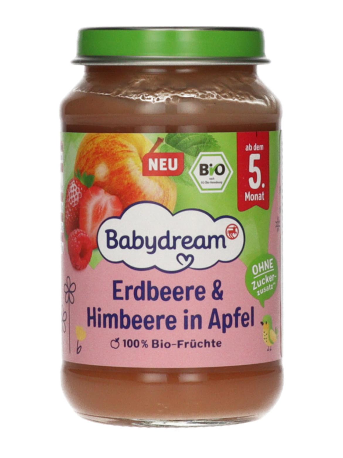 Babydream Bio bébidesszert eperrel, málnával és almával 5 hónapos kortól
