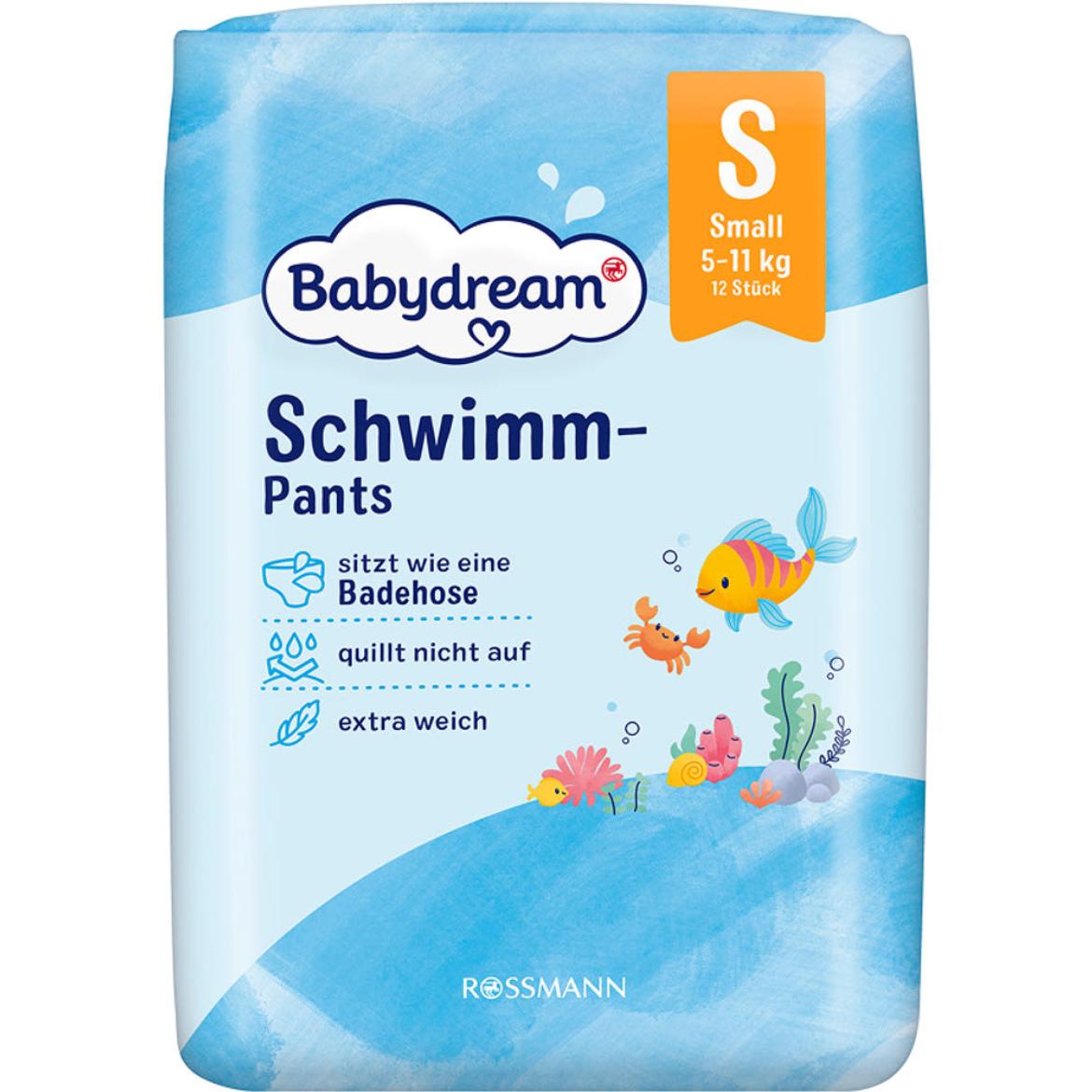 Babydream úszópelenka S-es méret 5-11 kg - 12 db