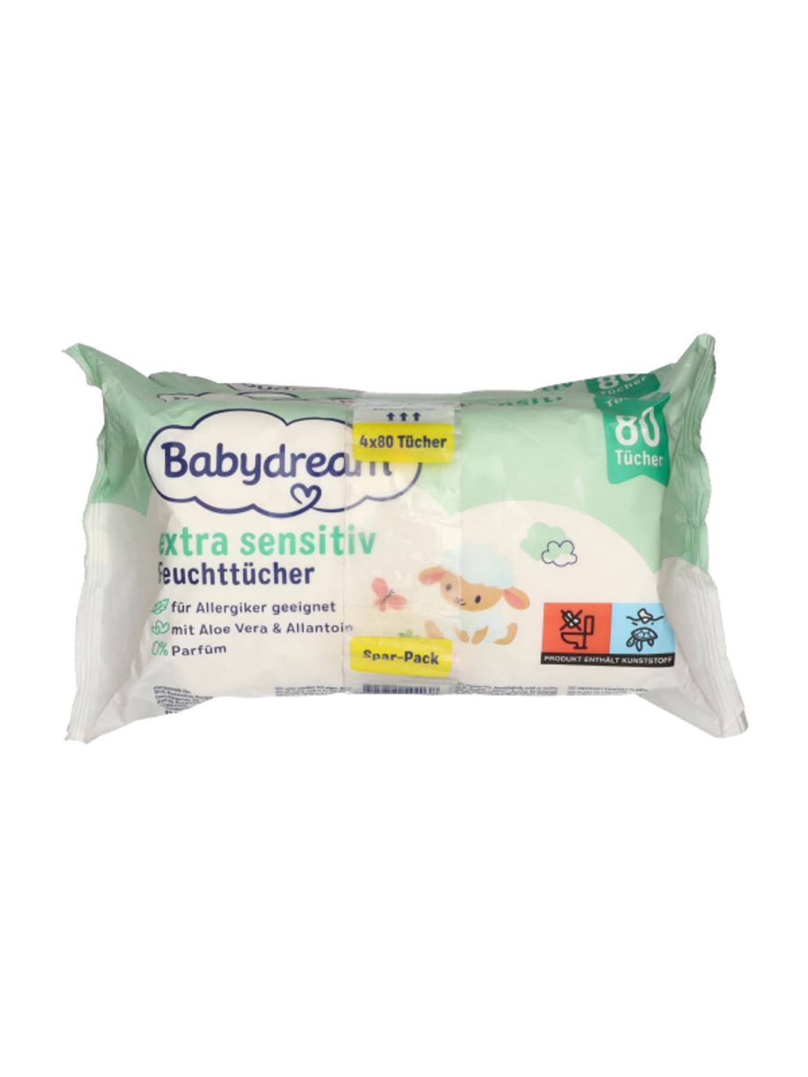 Babydream Extra Sensitive Törlőkendő