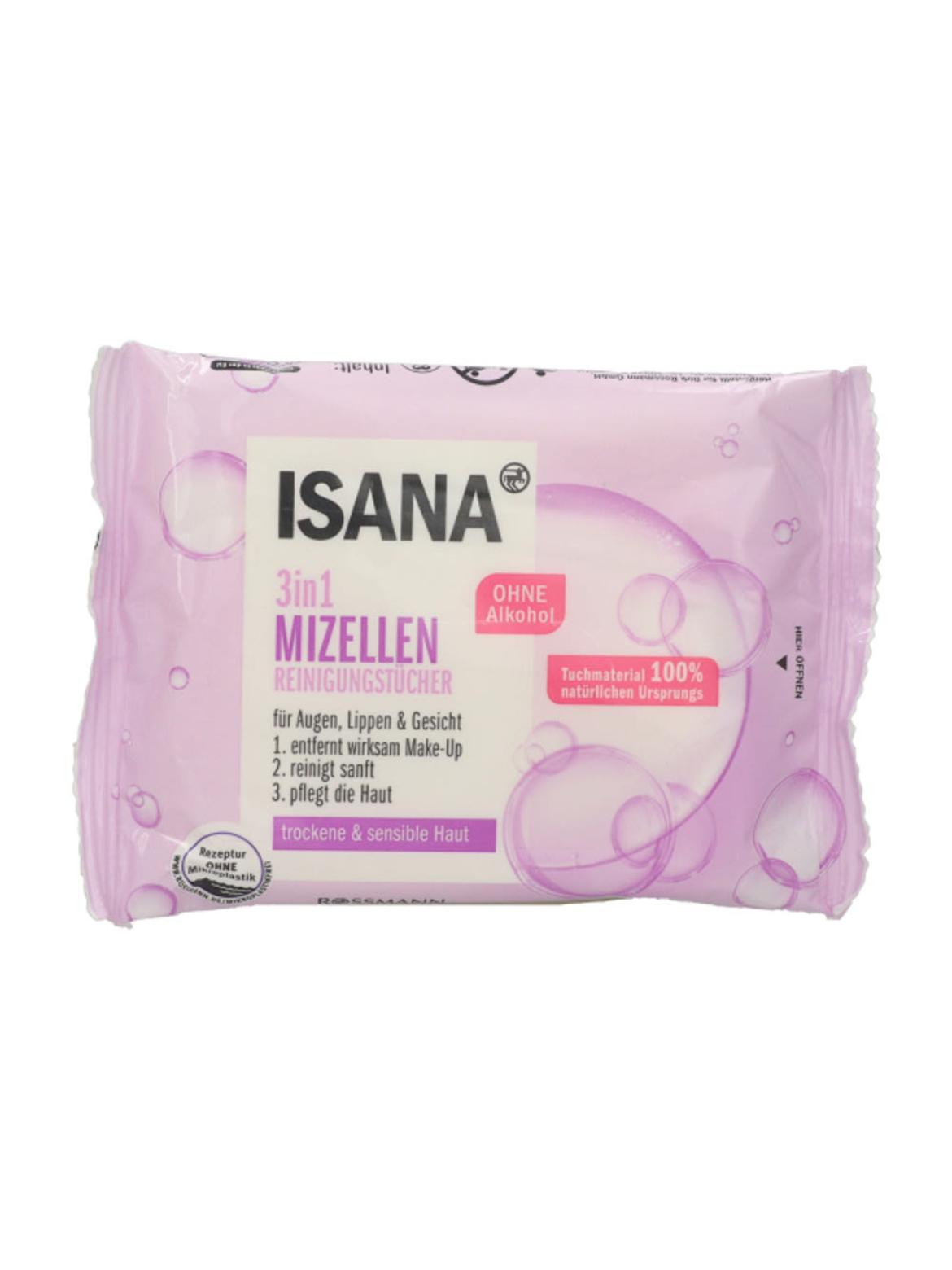 Isana Clean & Care micellás arctisztítókendő