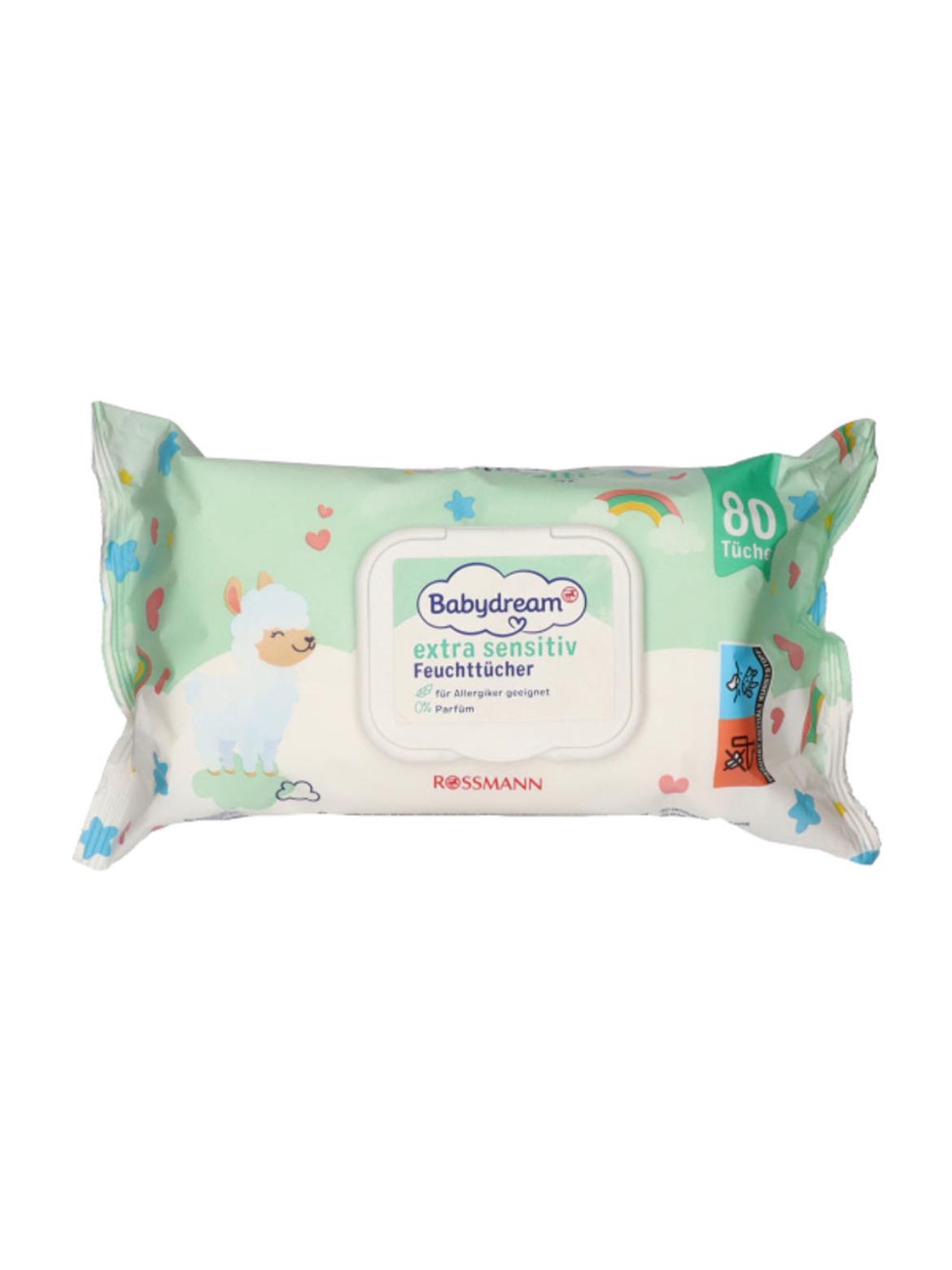 Babydream Extra Sensitive nedves törlőkendő