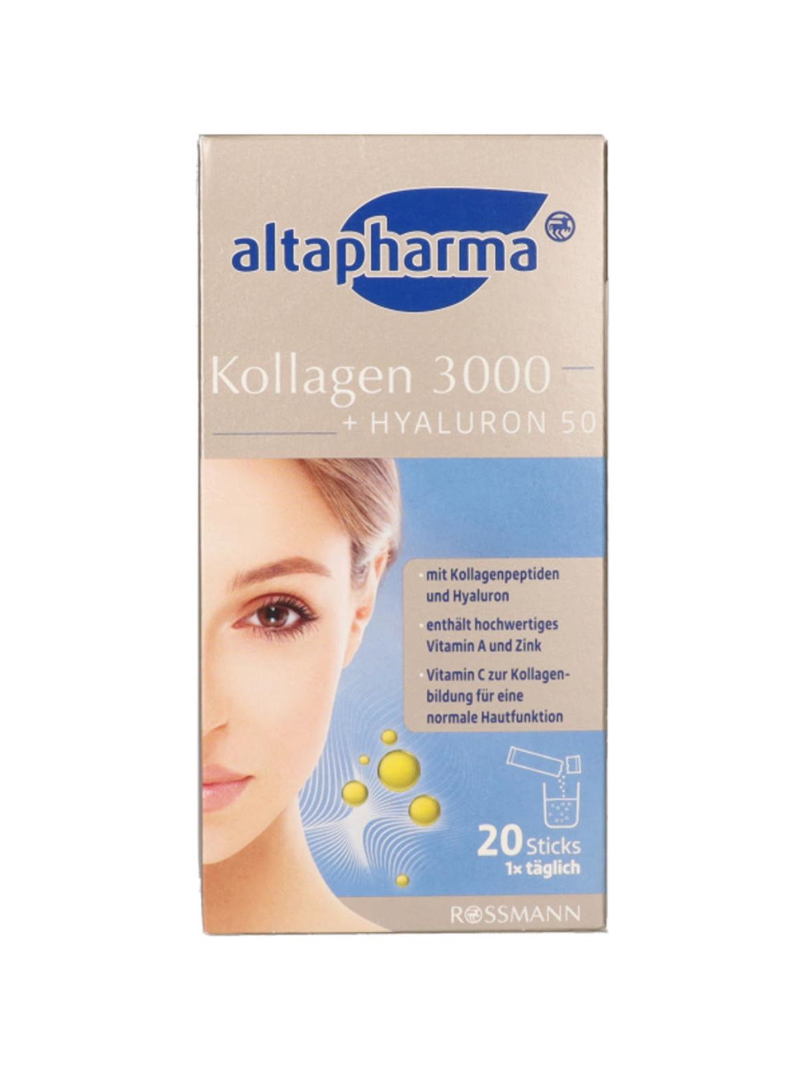 Altapharma Kollagen 3000 + Hyaluron 50 étrend-kiegészítő italpor