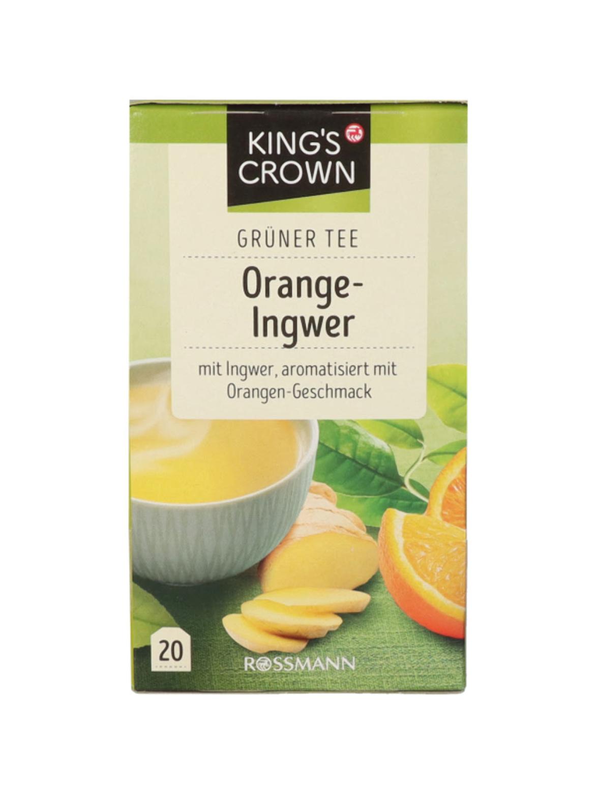 King's Crown Tea zöld tea , narancs-gyömbér