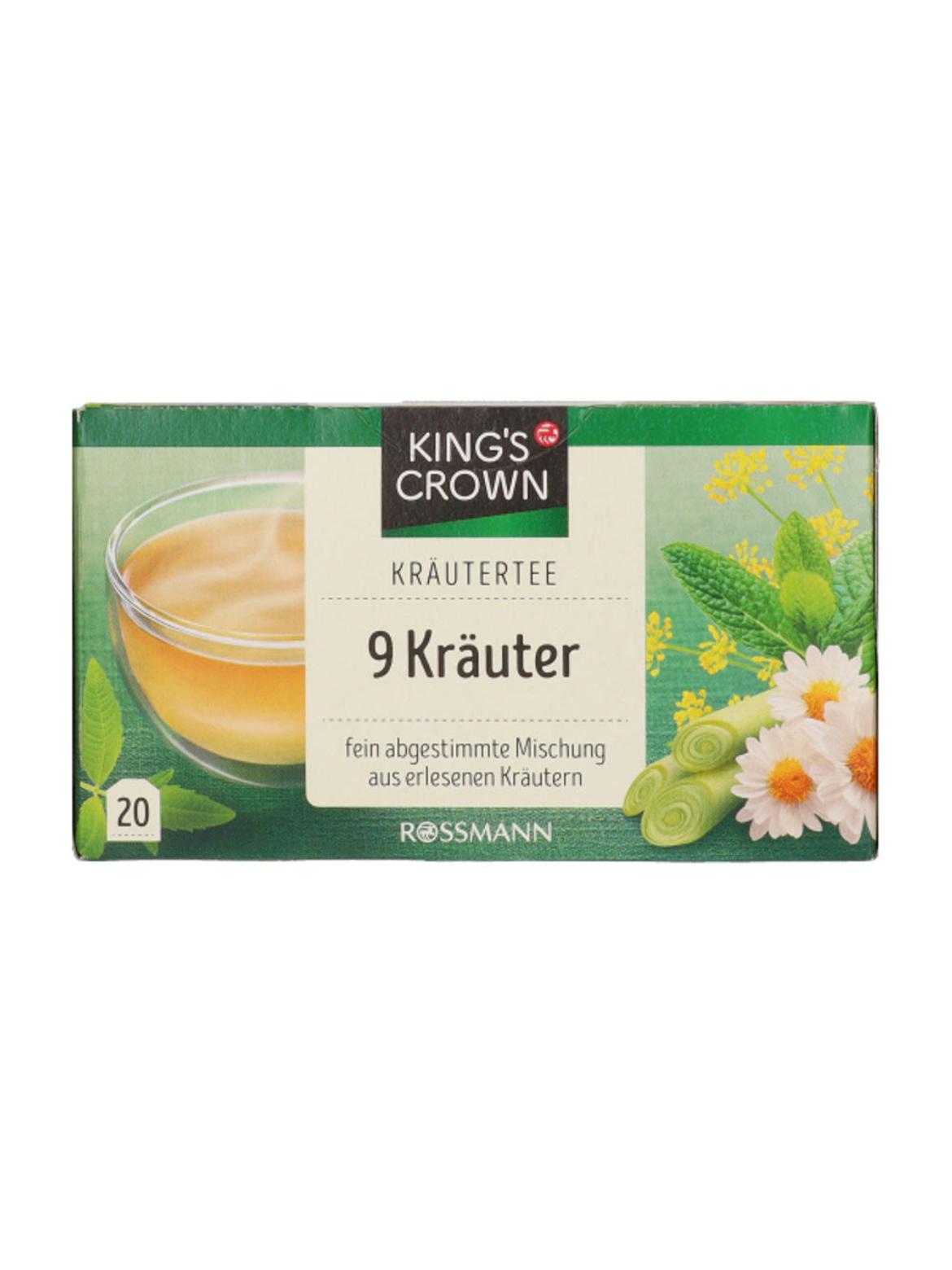 King's Crown tea 9 féle gyógynövénnyel