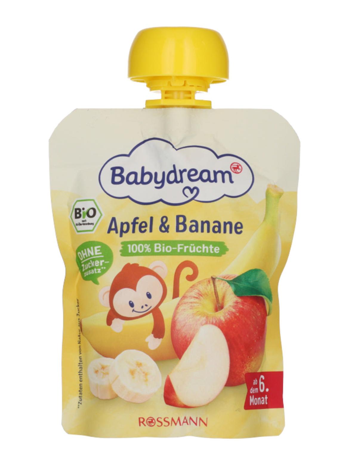 Babydream Bio gyümölcspüré 6 hónapos kortól, alma és banán