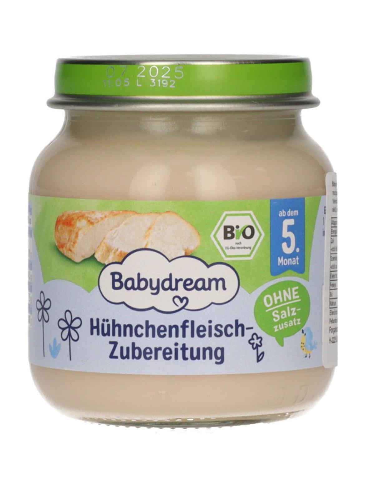 Babydream bio csirkehús püré 4/5 hónapos kortól
