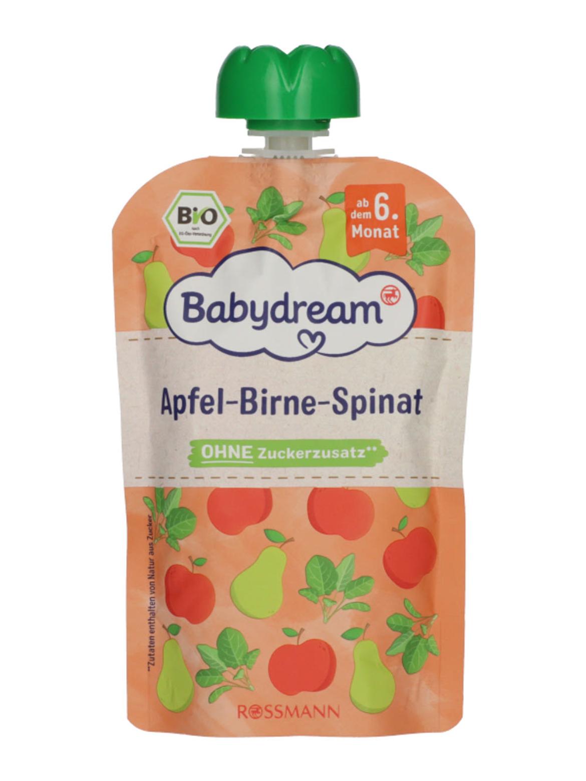 1Babydream bio püré alma-körte-spenót 6 hónapos kortól