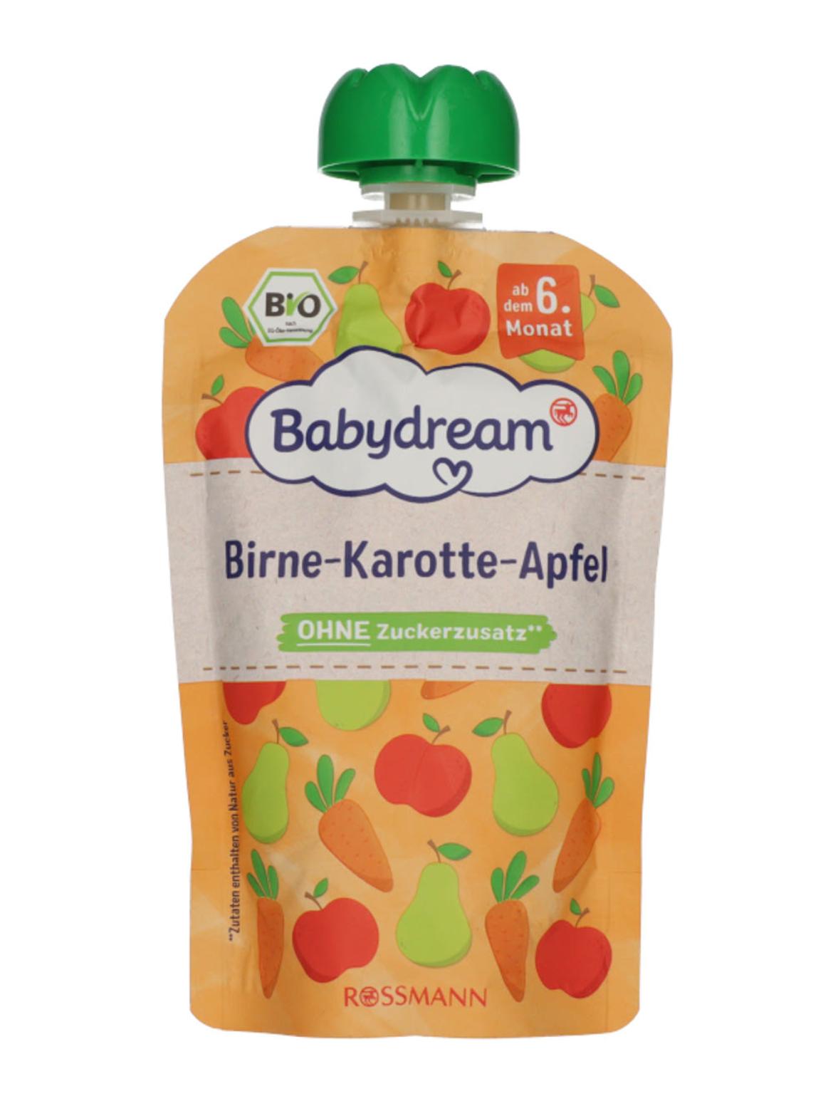 Babydream bio püré alma-körte-répa 6 hónapos kortól
