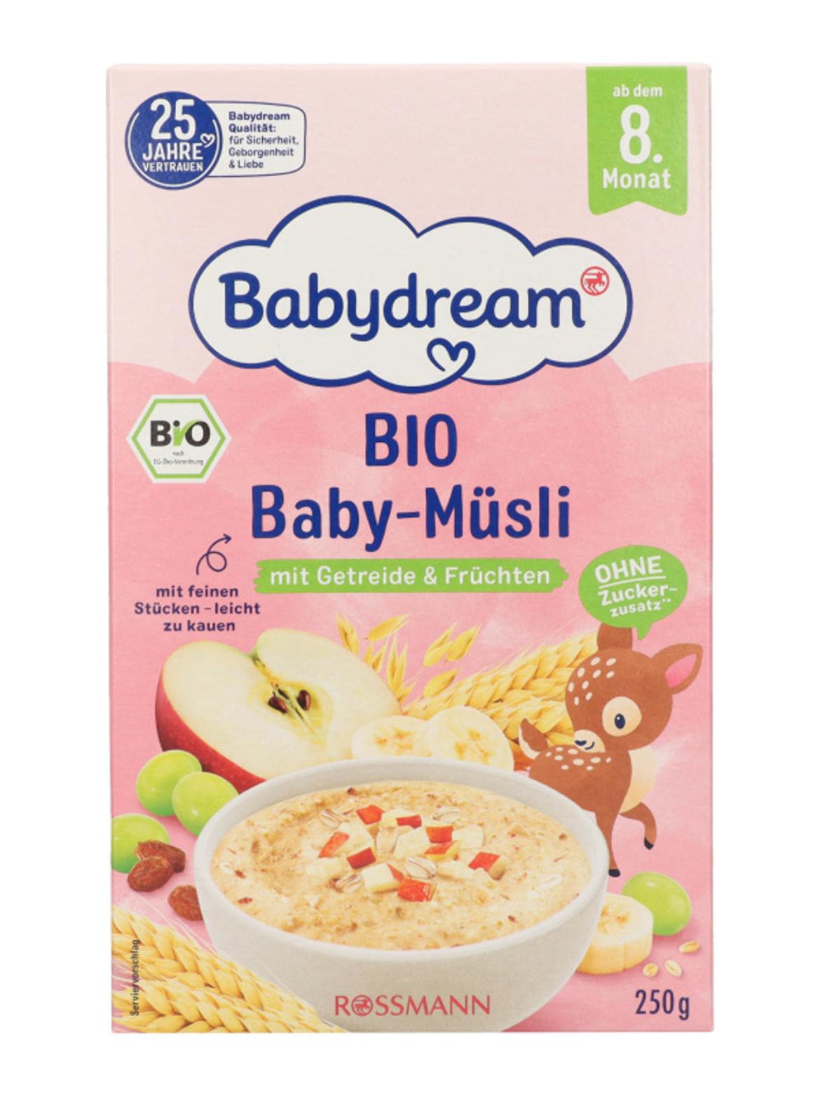 Babydream müzli gyümölccsel 8 hónaposkortól
