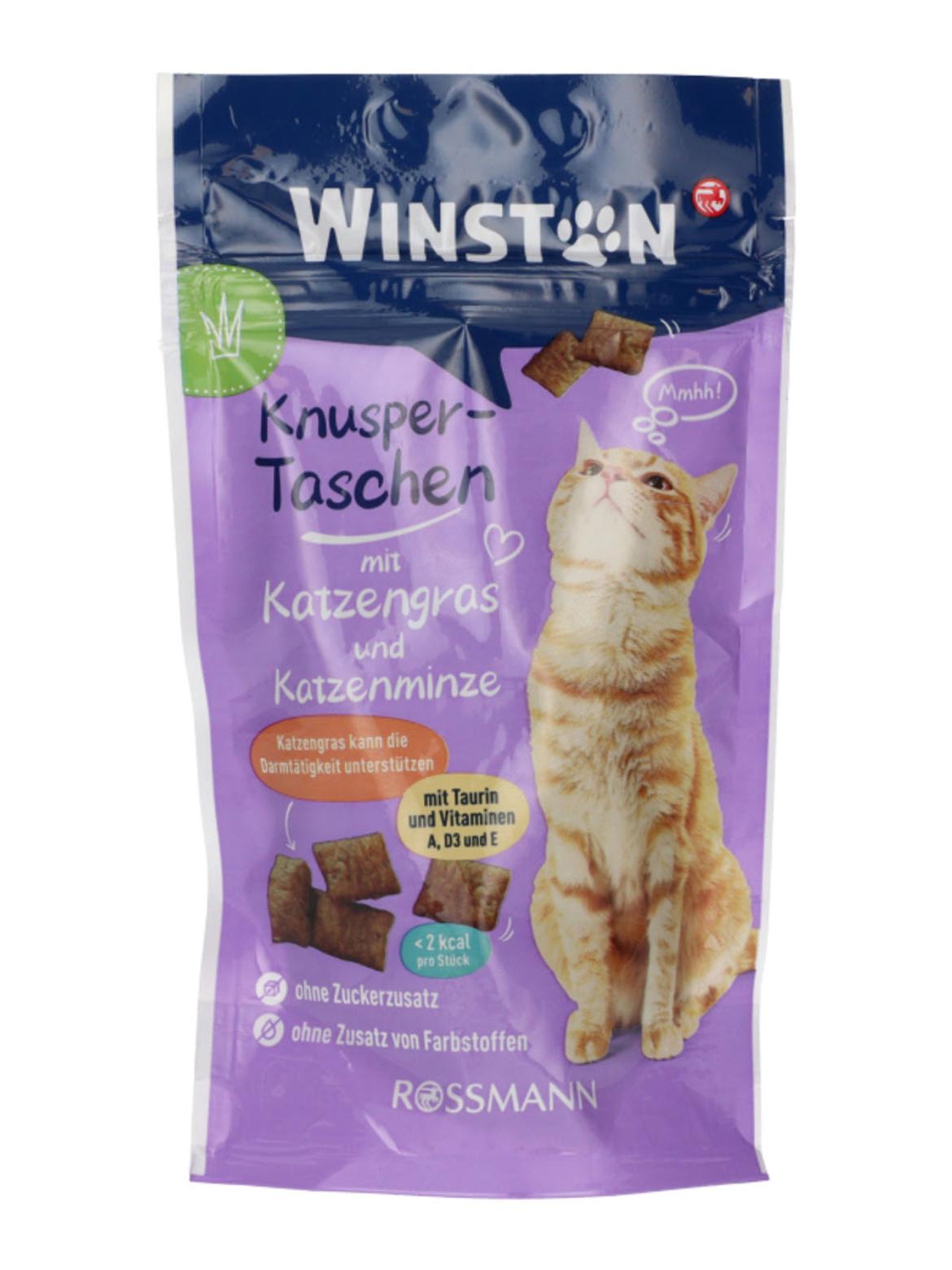 Winston macska jutalomfalat macskamentával