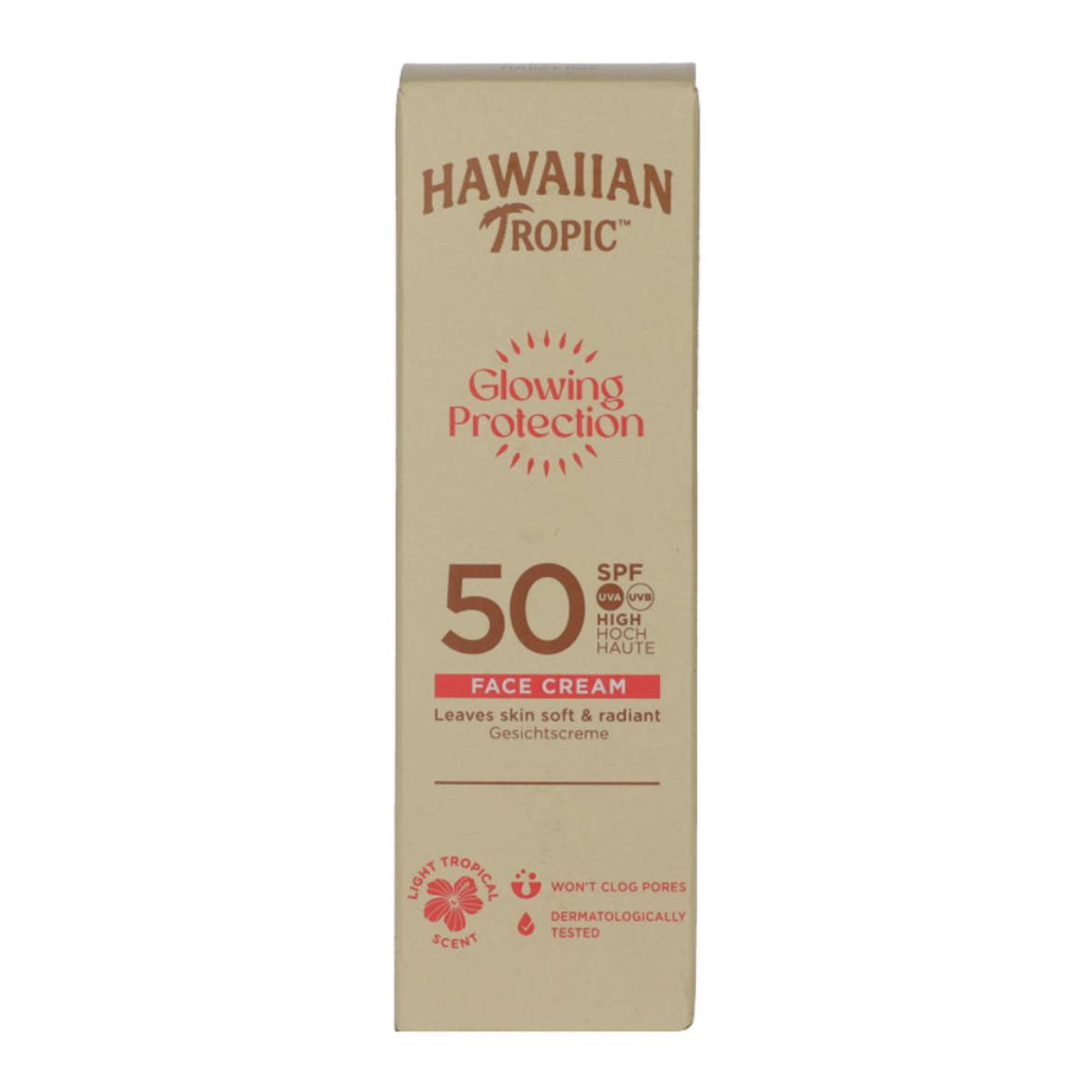 Hawaiian Glowing Protection napozókrém arcra SPF50
