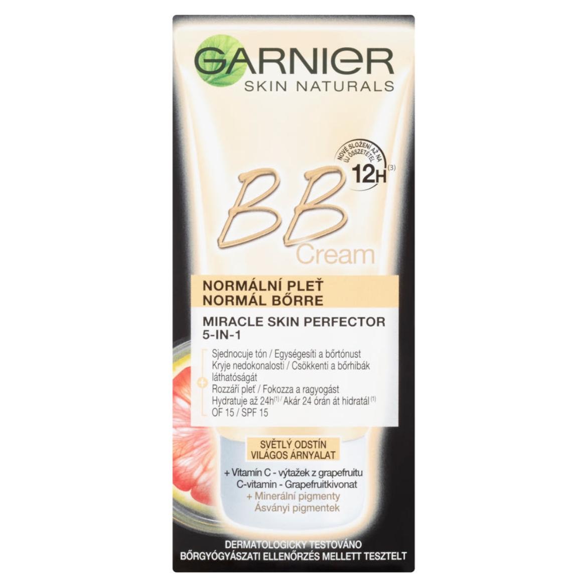 Garnier Skin Naturals All-In-One Perfecting Care BB Krém Normál Bőrre Világos Árnyalat SPF 15
