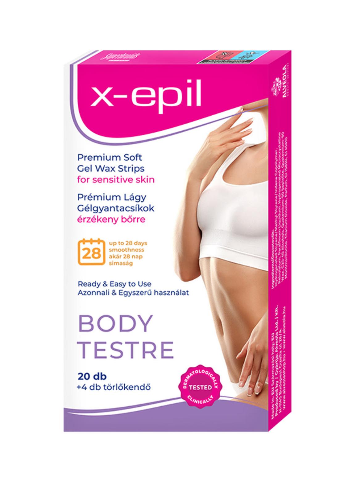 X-Epil gélgyantacsíkok erzékeny bőrre