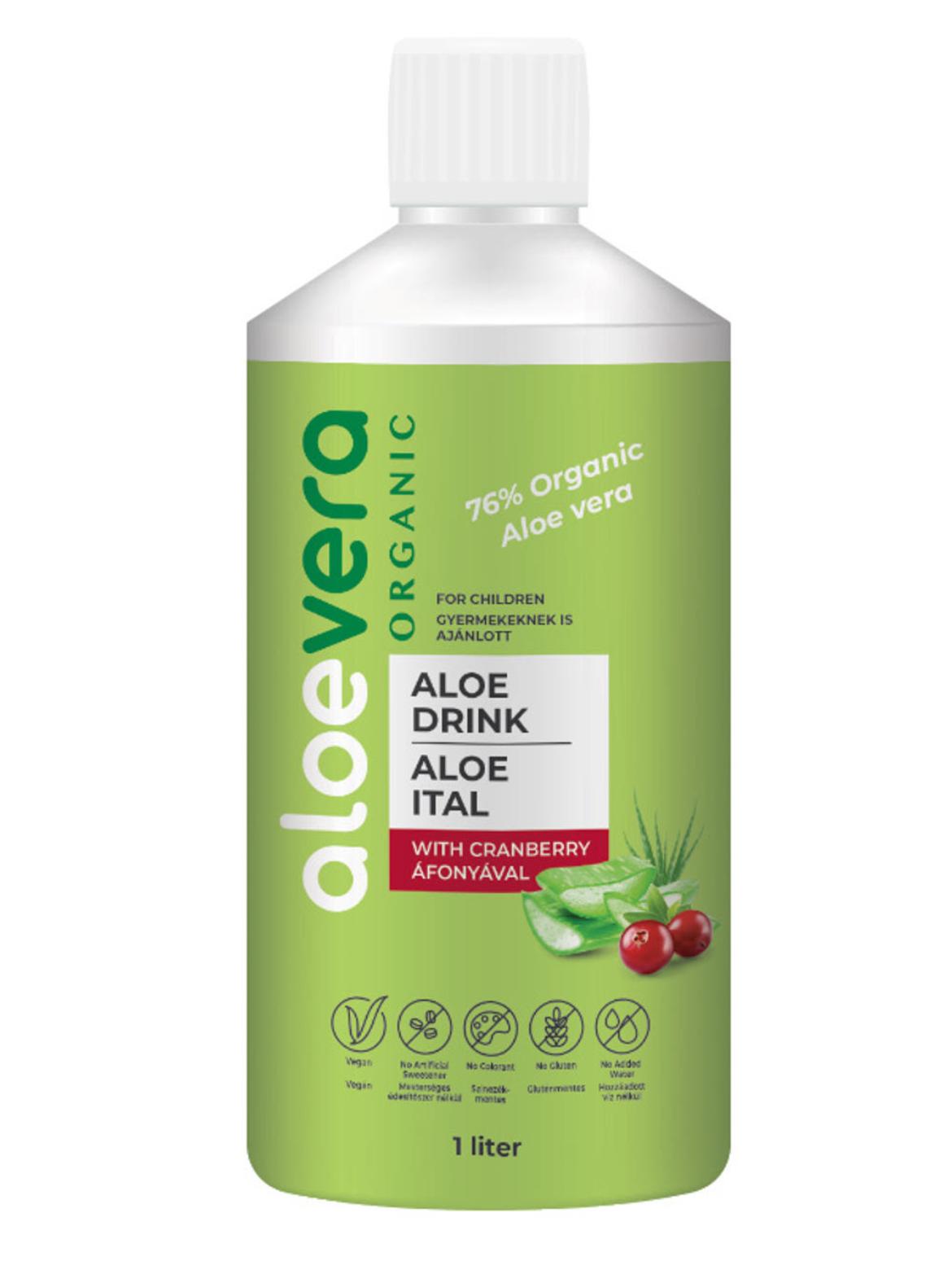 Aloe Vera Organic ital áfonyával