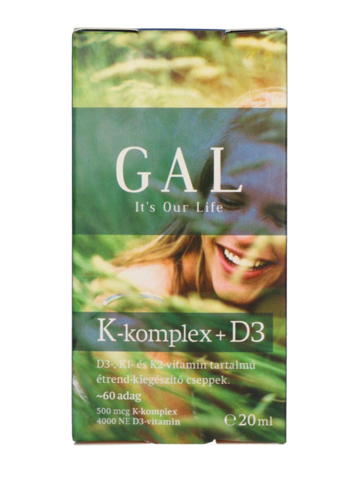 Gal K-Komplex + D3-vitamin étrend-kiegészítő csepp