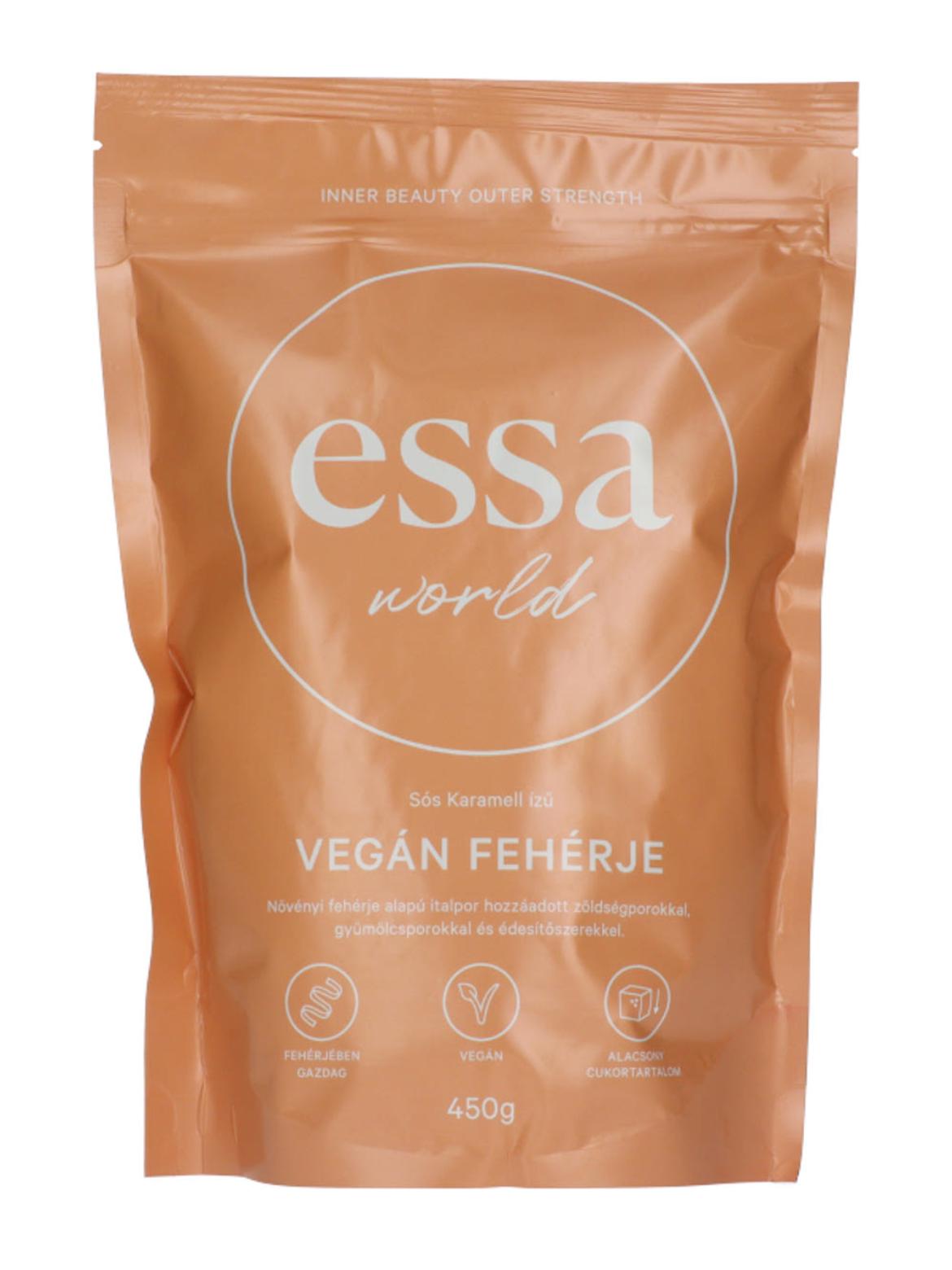 Essa World Vegán fehérje sós karamell izű
